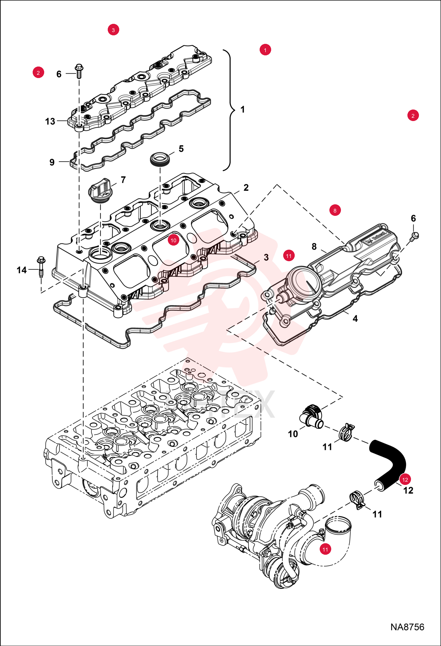 COVER VALVE ASSY 7329957