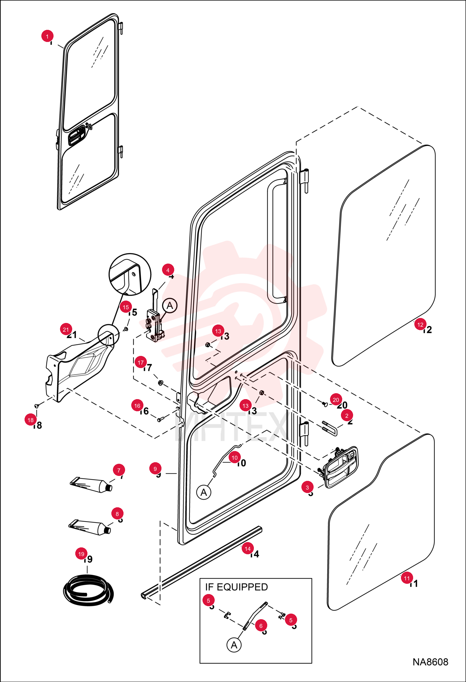 DOOR, CAB ASSY 7157151 (4)