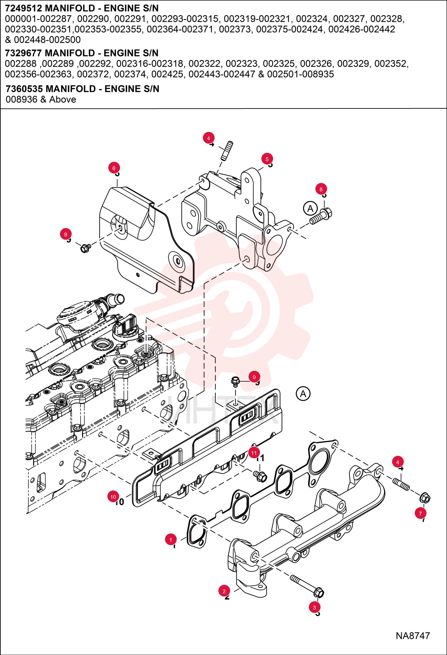 GASKET, EXHAUST 7249511