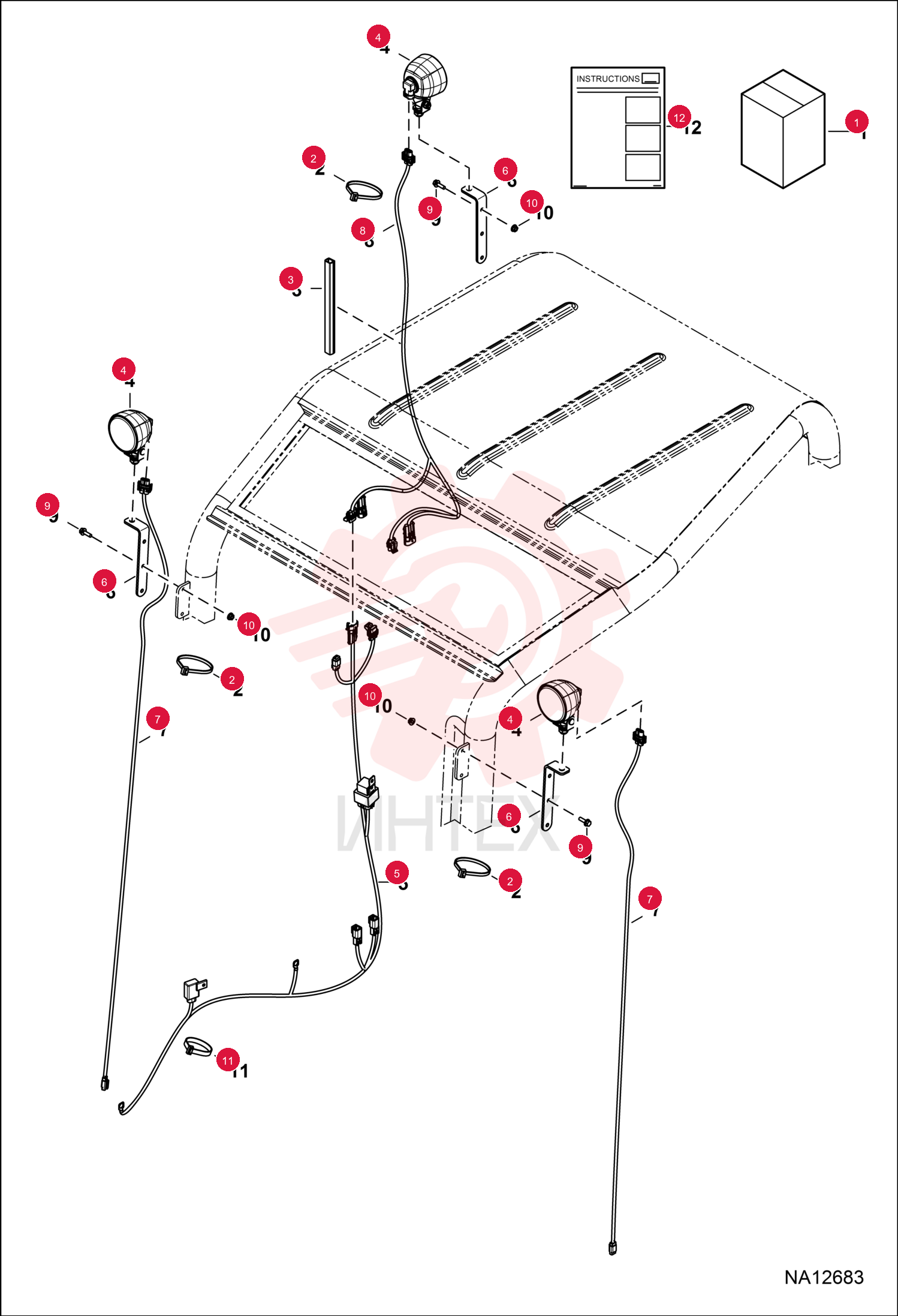 KIT CANOPY LIGHT 7305795