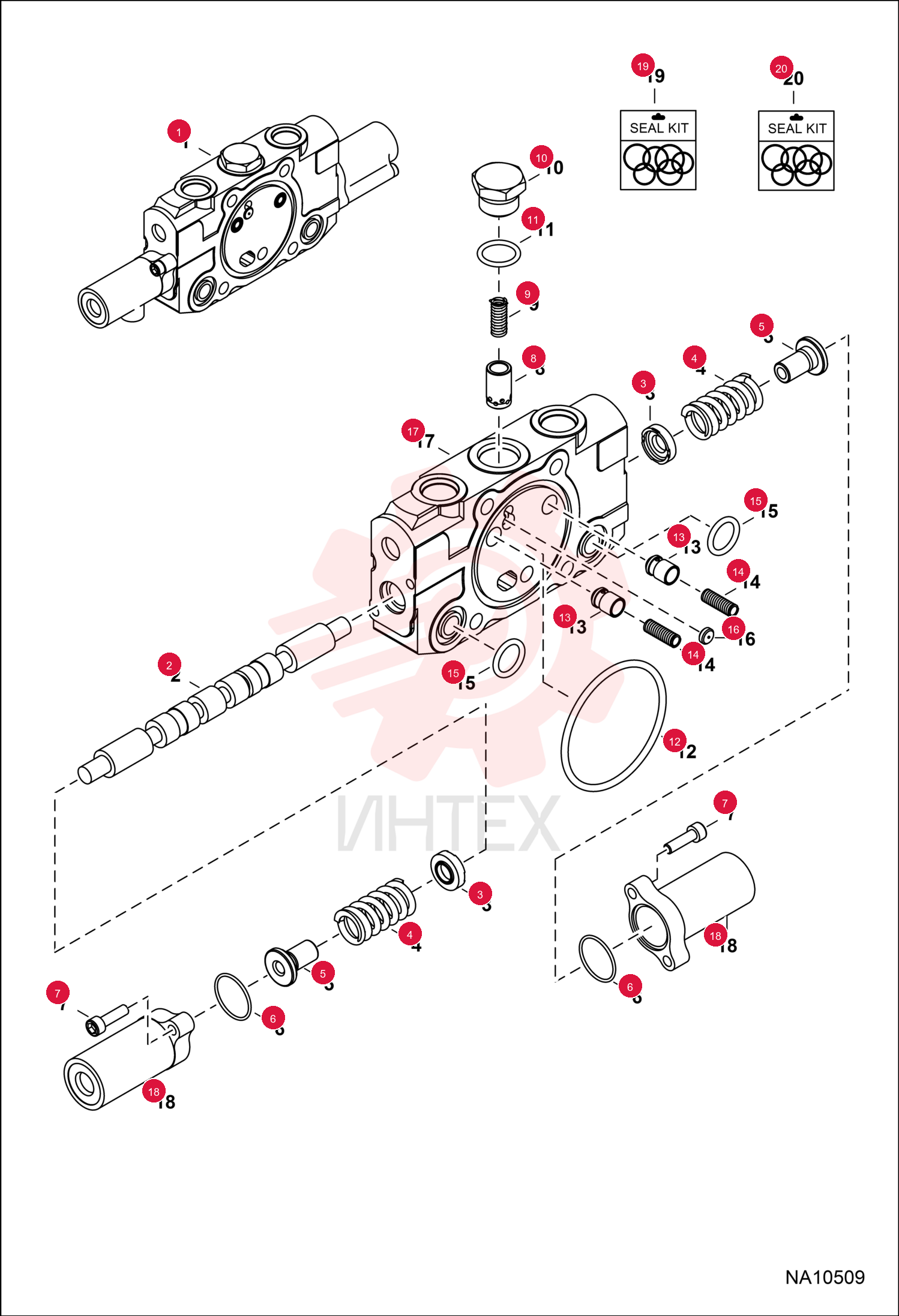 SECTION, VALVE 7028568 (3)