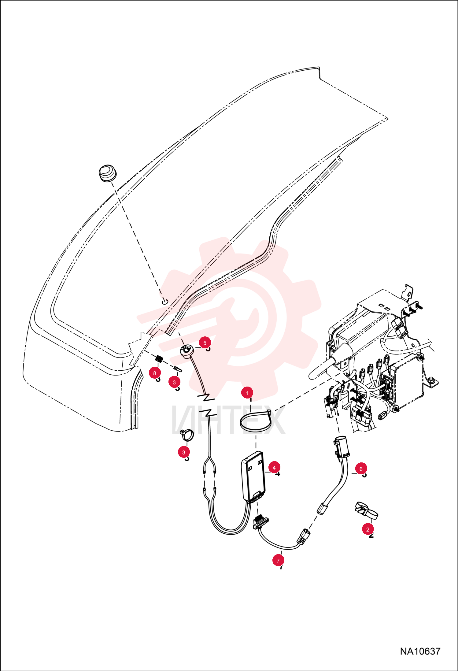 STRAP, TIE 6624289 (10)