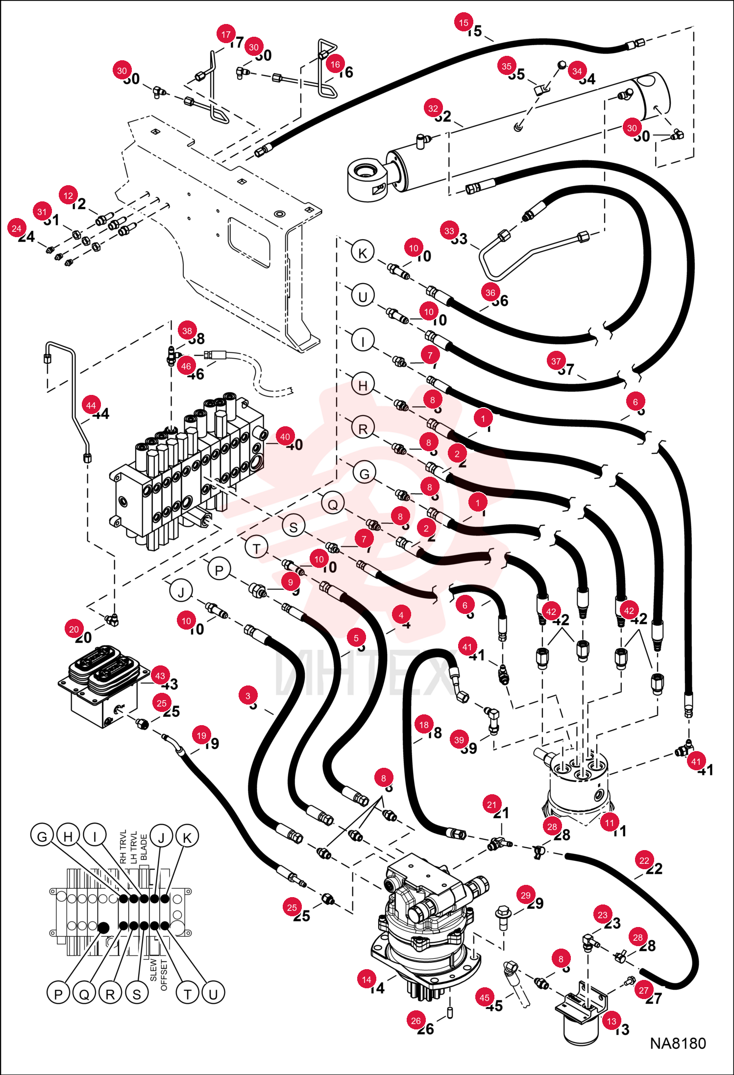 HOSE, HYD ASSY 7164751 (2)