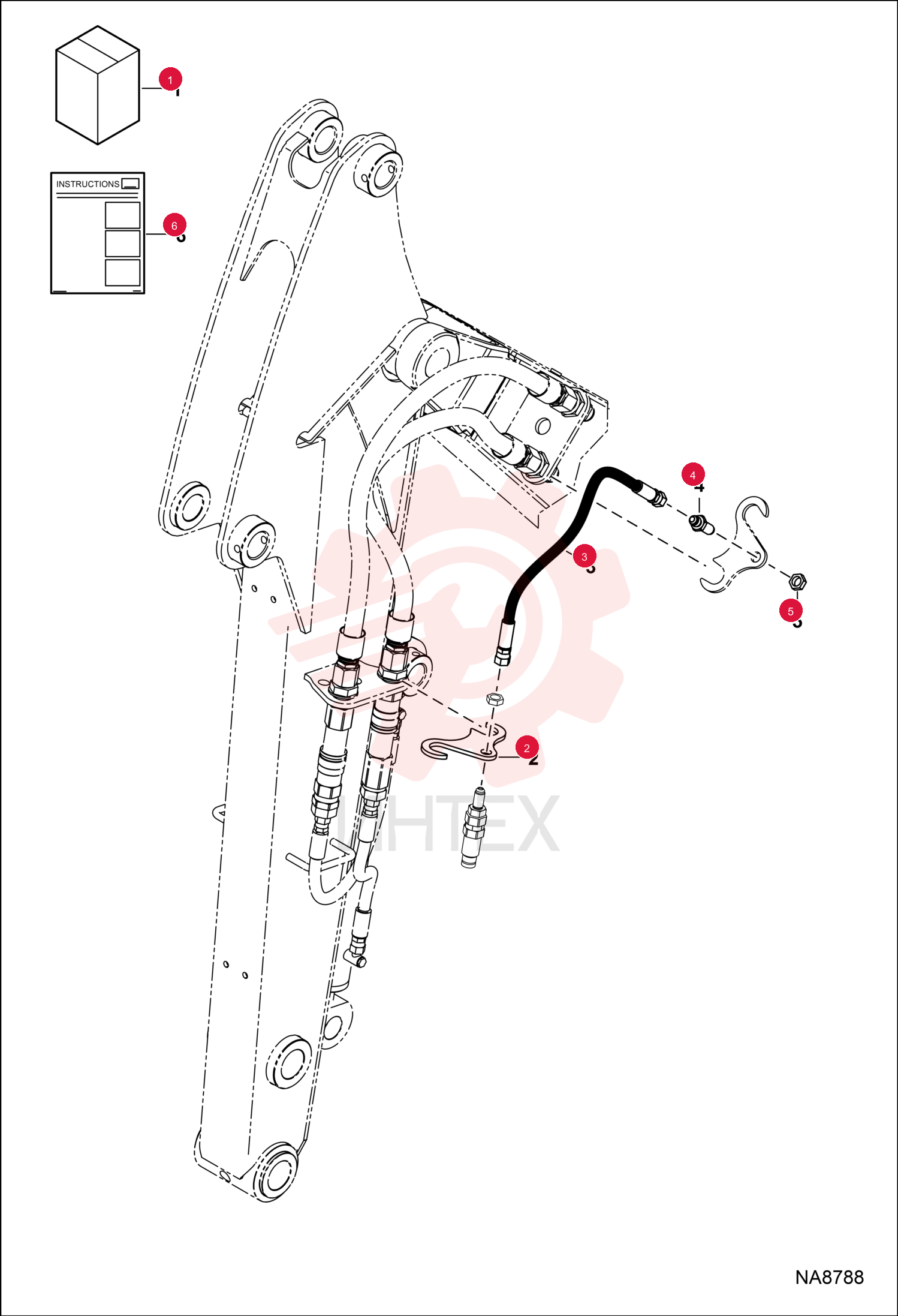 KIT, CASE DRAIN 7246562 (1)