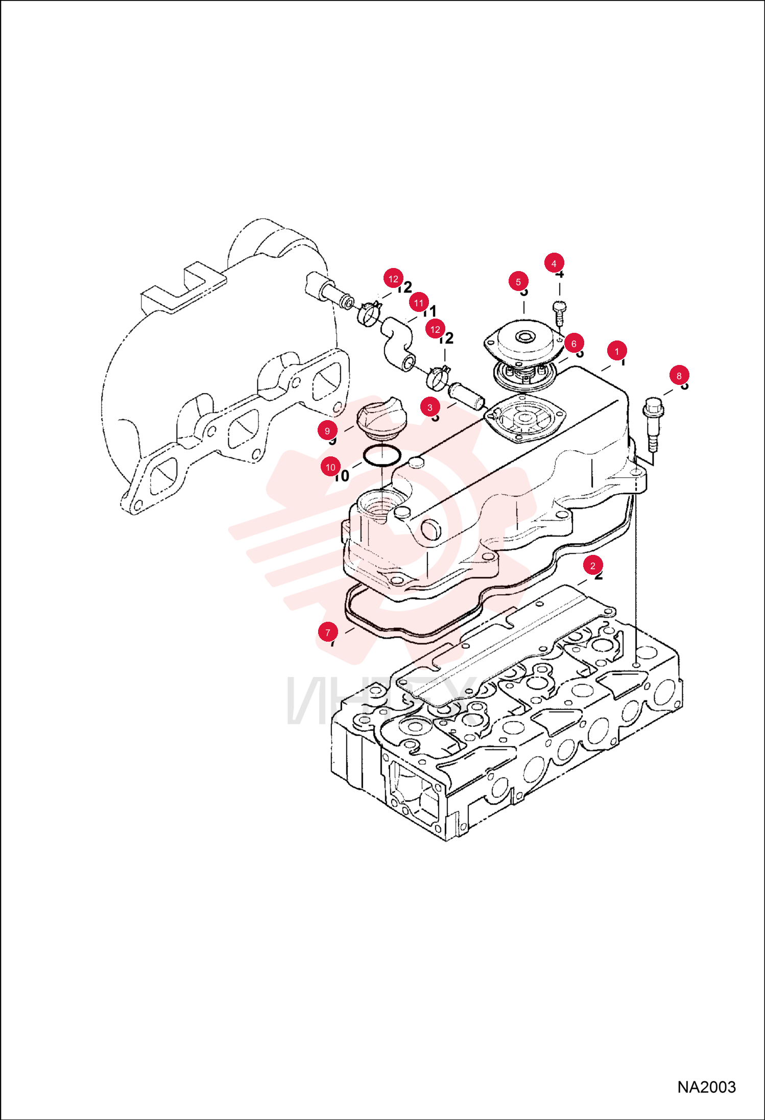 COVER, HEAD CYL ENG 7016899 (1)