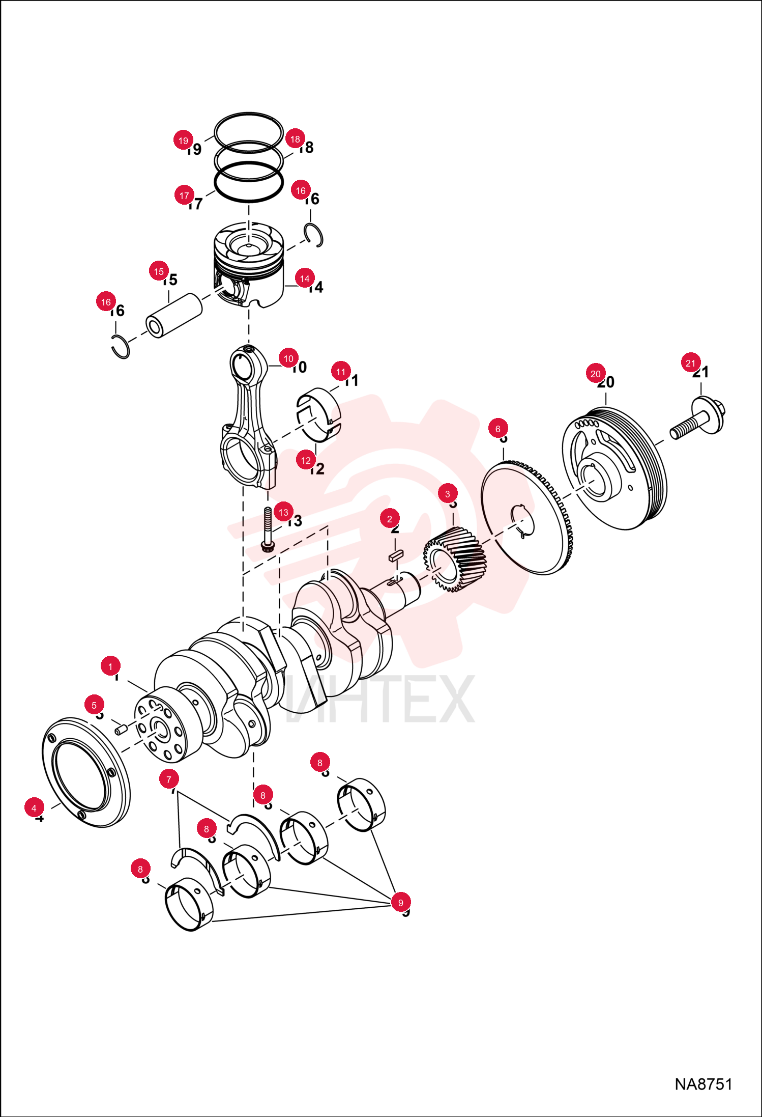 CRANKSHAFT ASSEMBLY 7249293 (2)