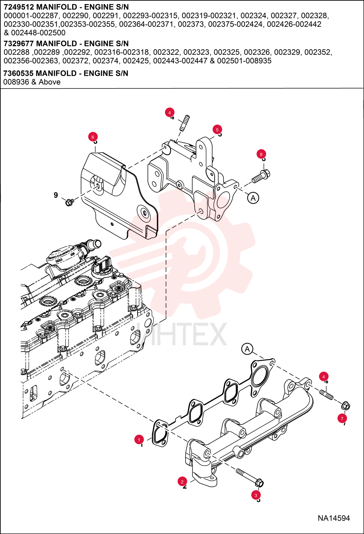 GASKET, EXHAUST 7249511 (2)