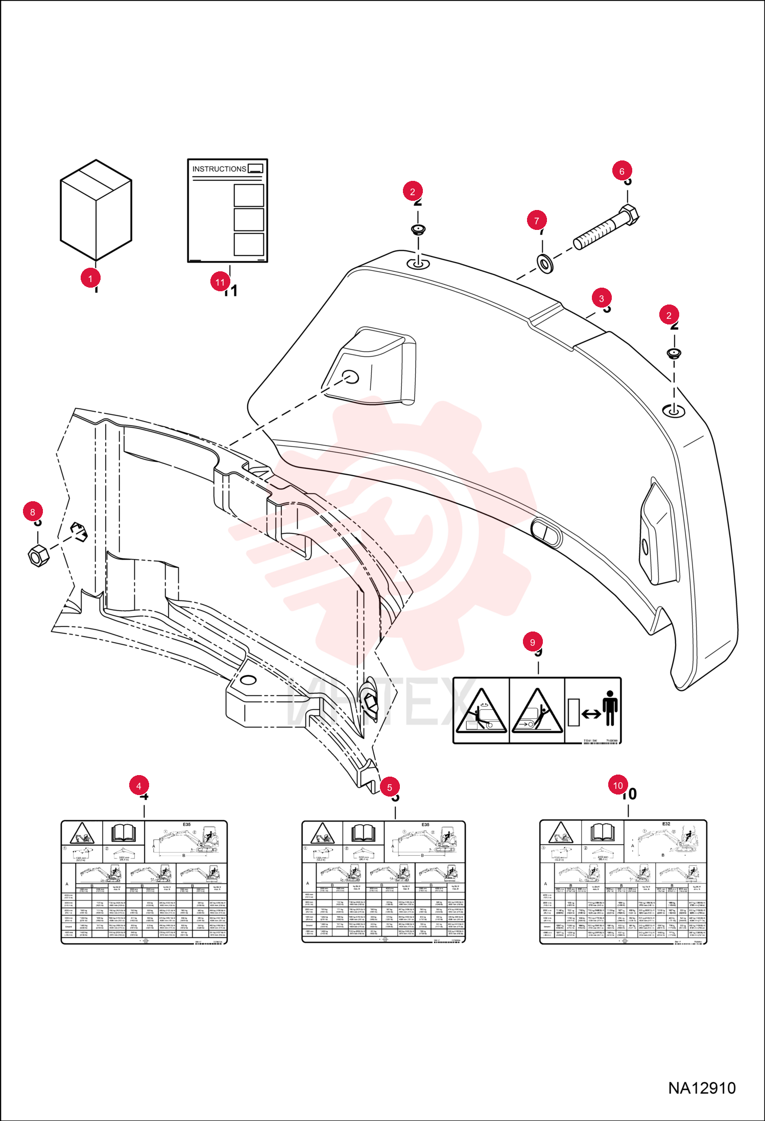 KIT, COUNTERWEIGHT 7286769
