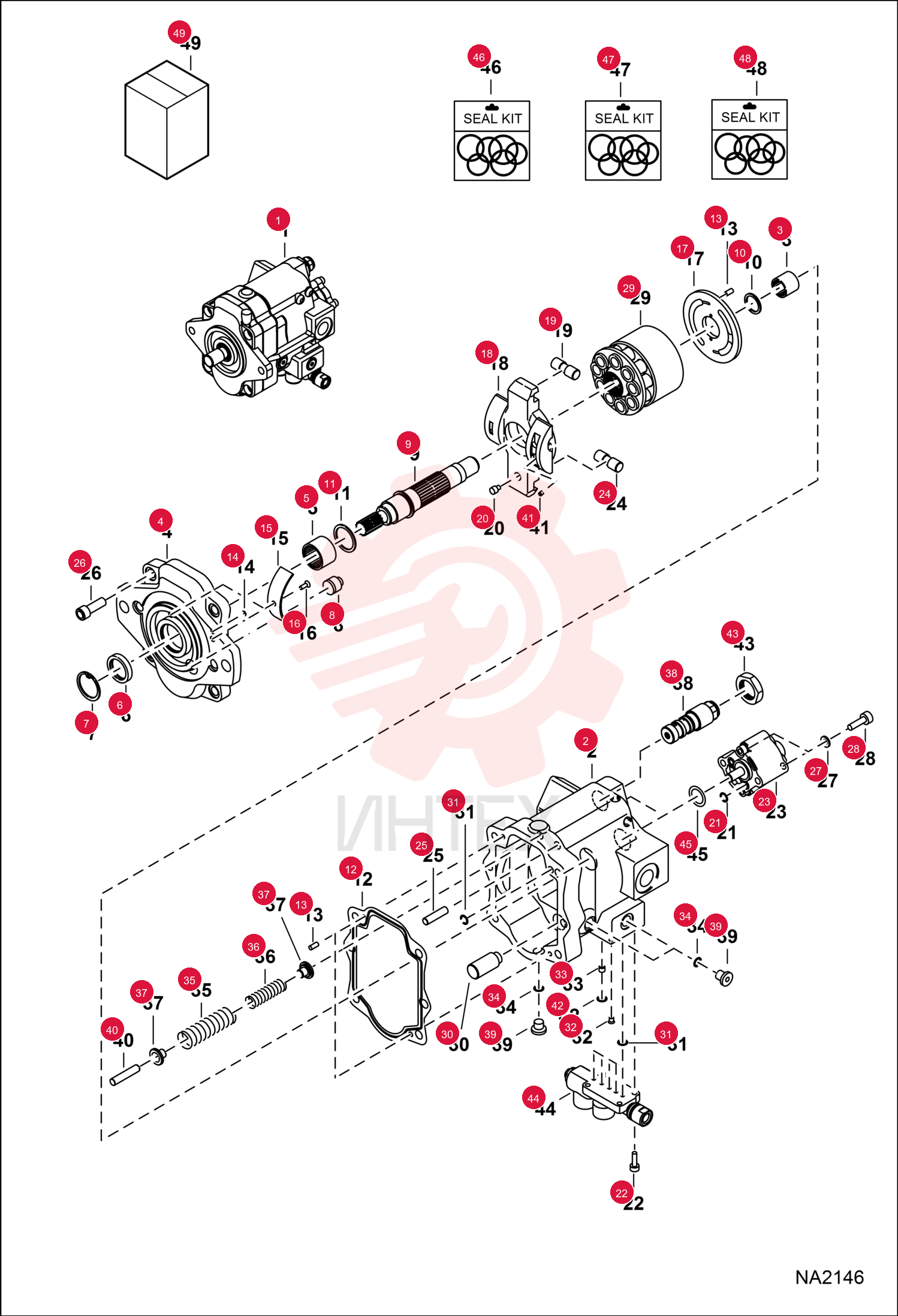 PUMP, HYD PISTON 7025227 (8)