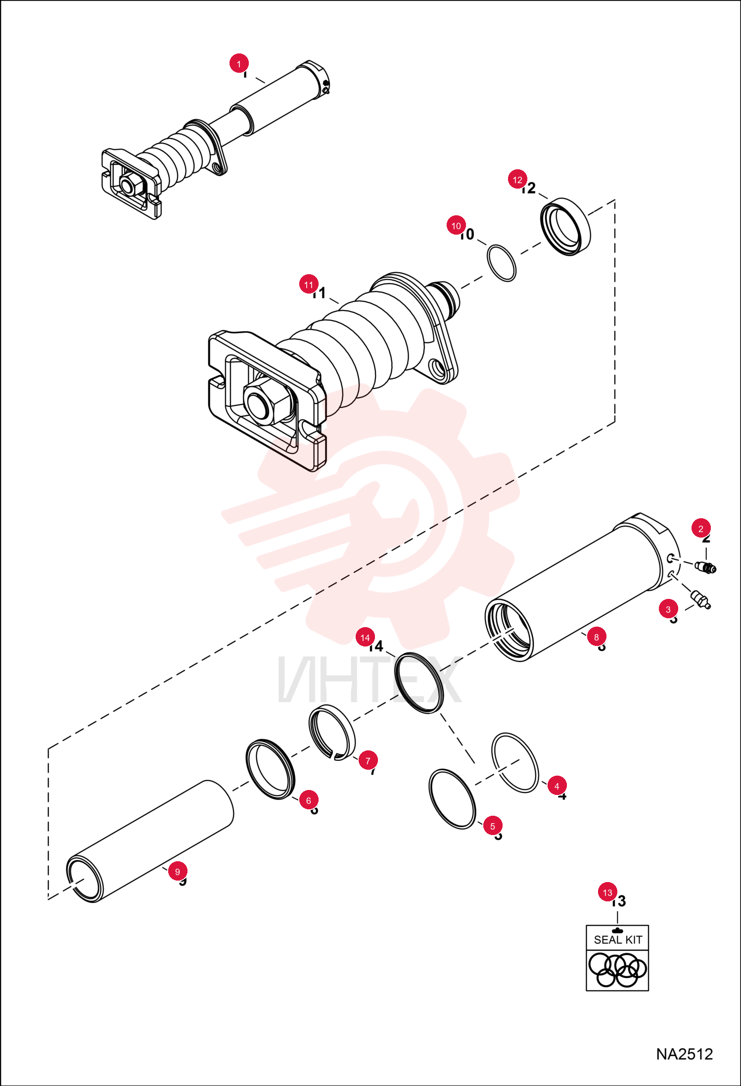 TENSIONER, TRACK ASSY 7181324 (3)
