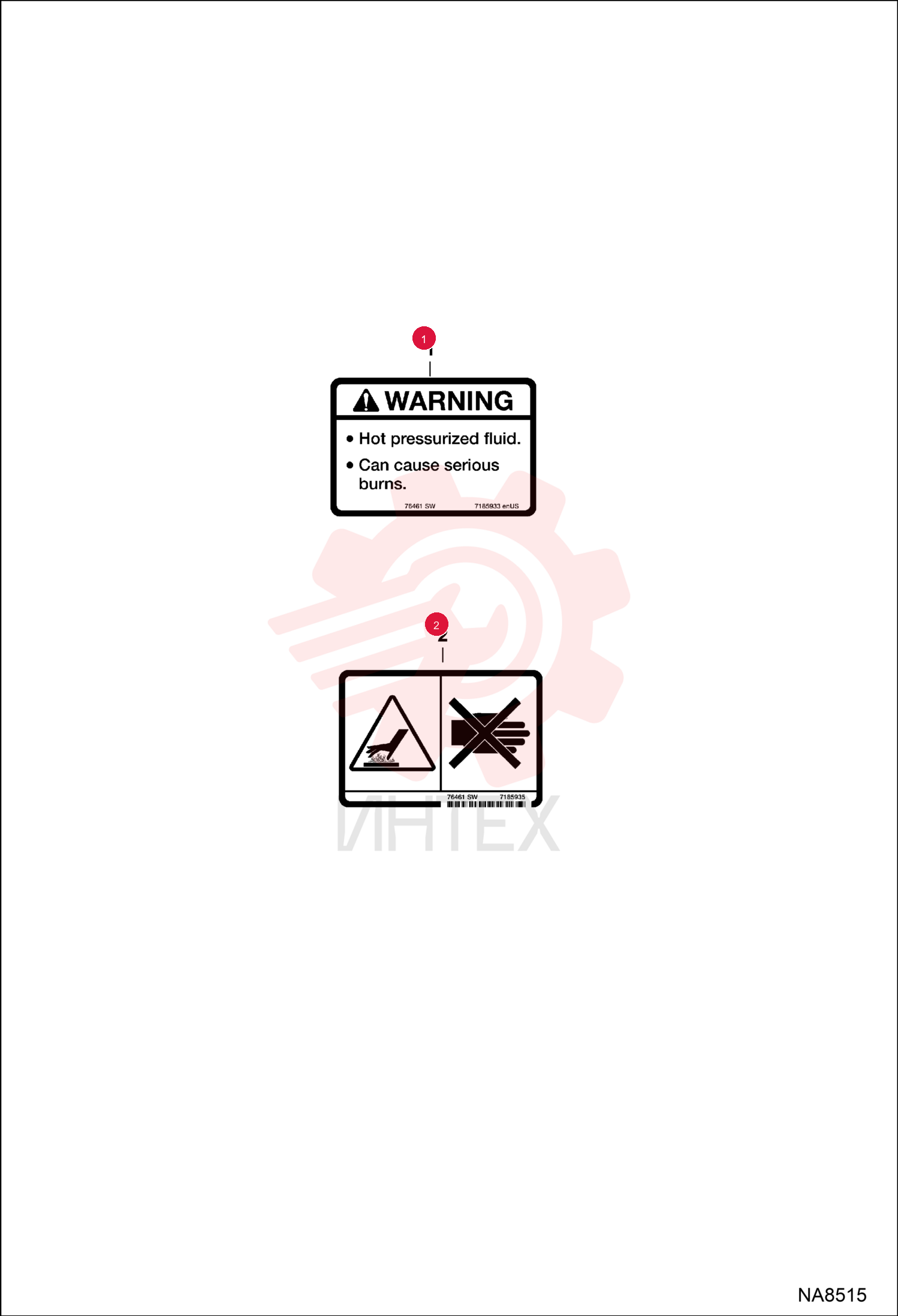 DECAL, WARNING 7185935