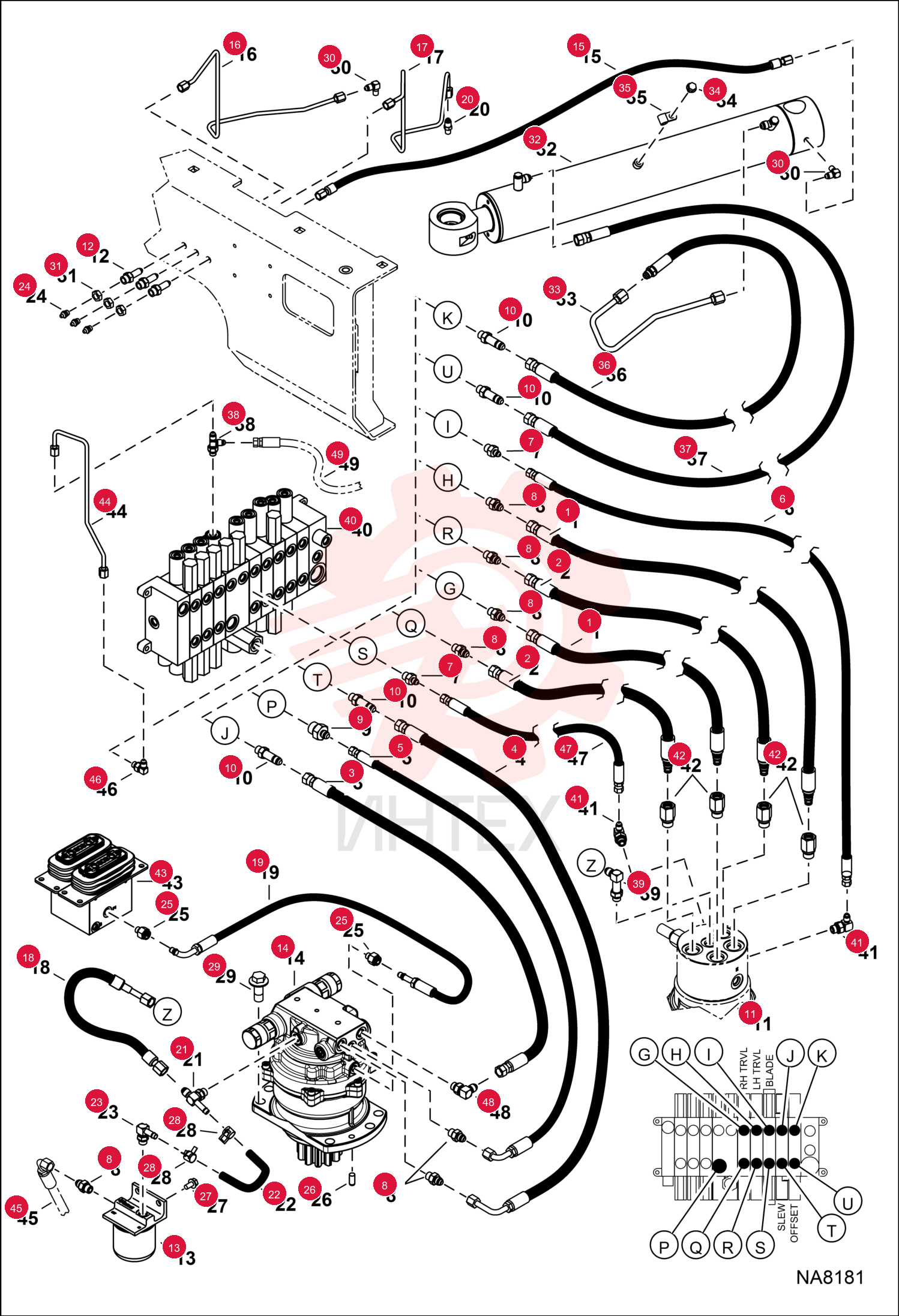 HOSE, HYD ASSY 7164943