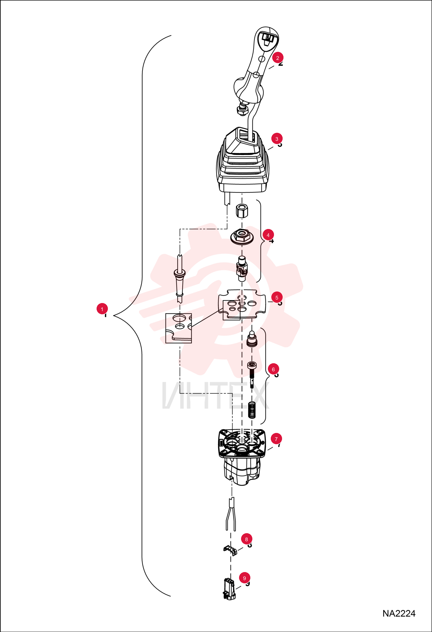 HANDLE, JOYSTICK 7010197
