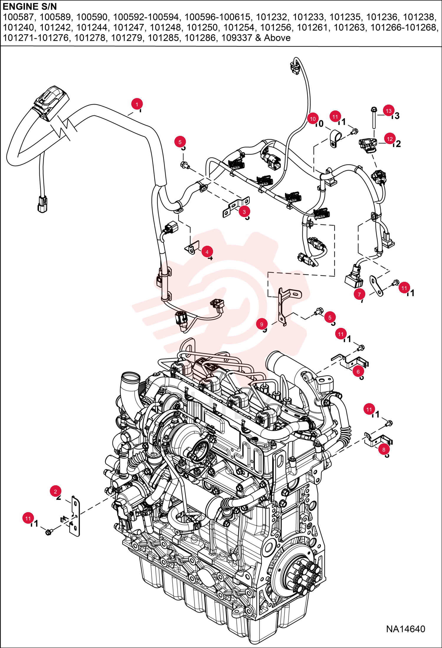 HARNESS ENGINE 7340040