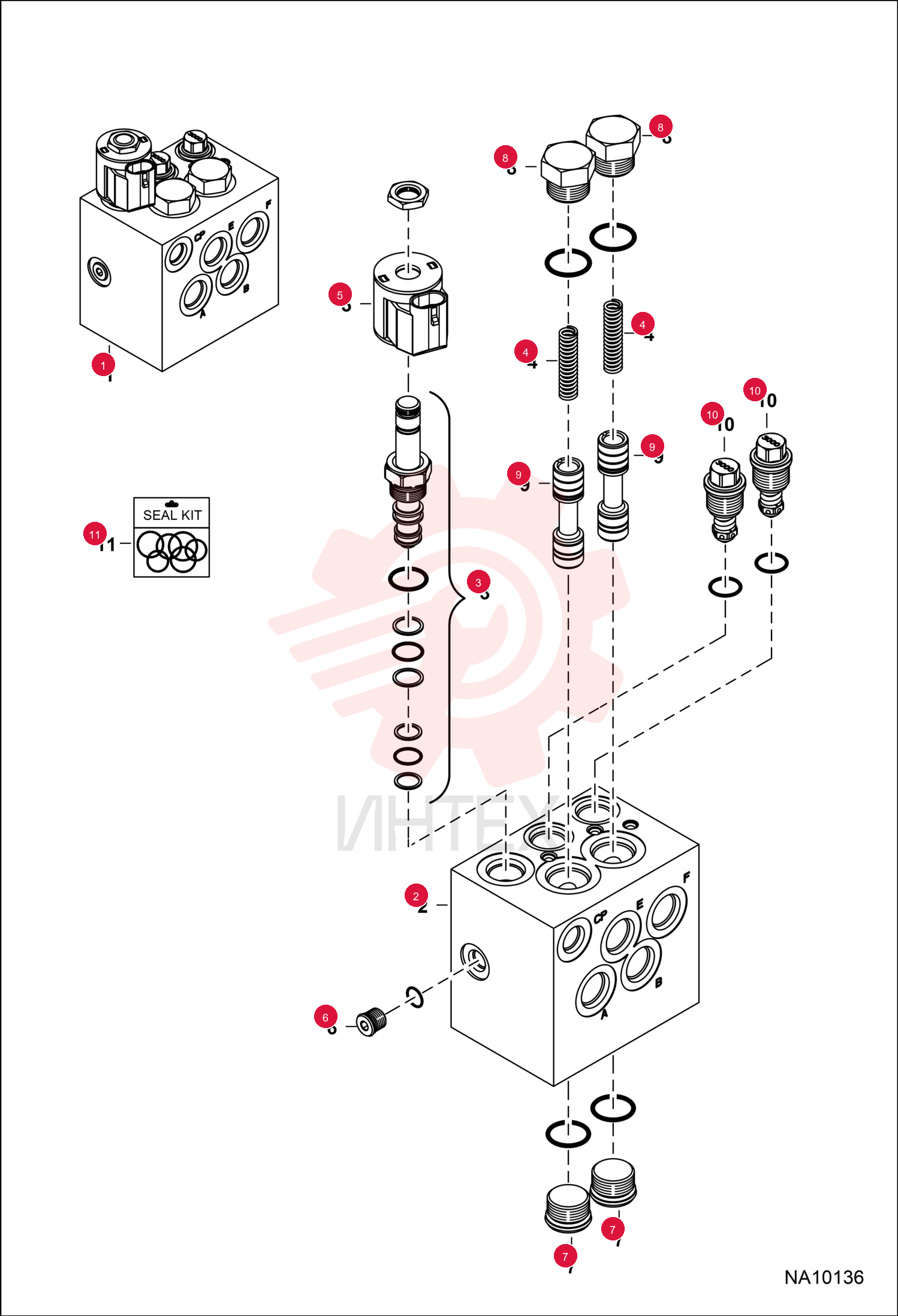 MANIFOLD, HYD ASSY 7245840 (1)