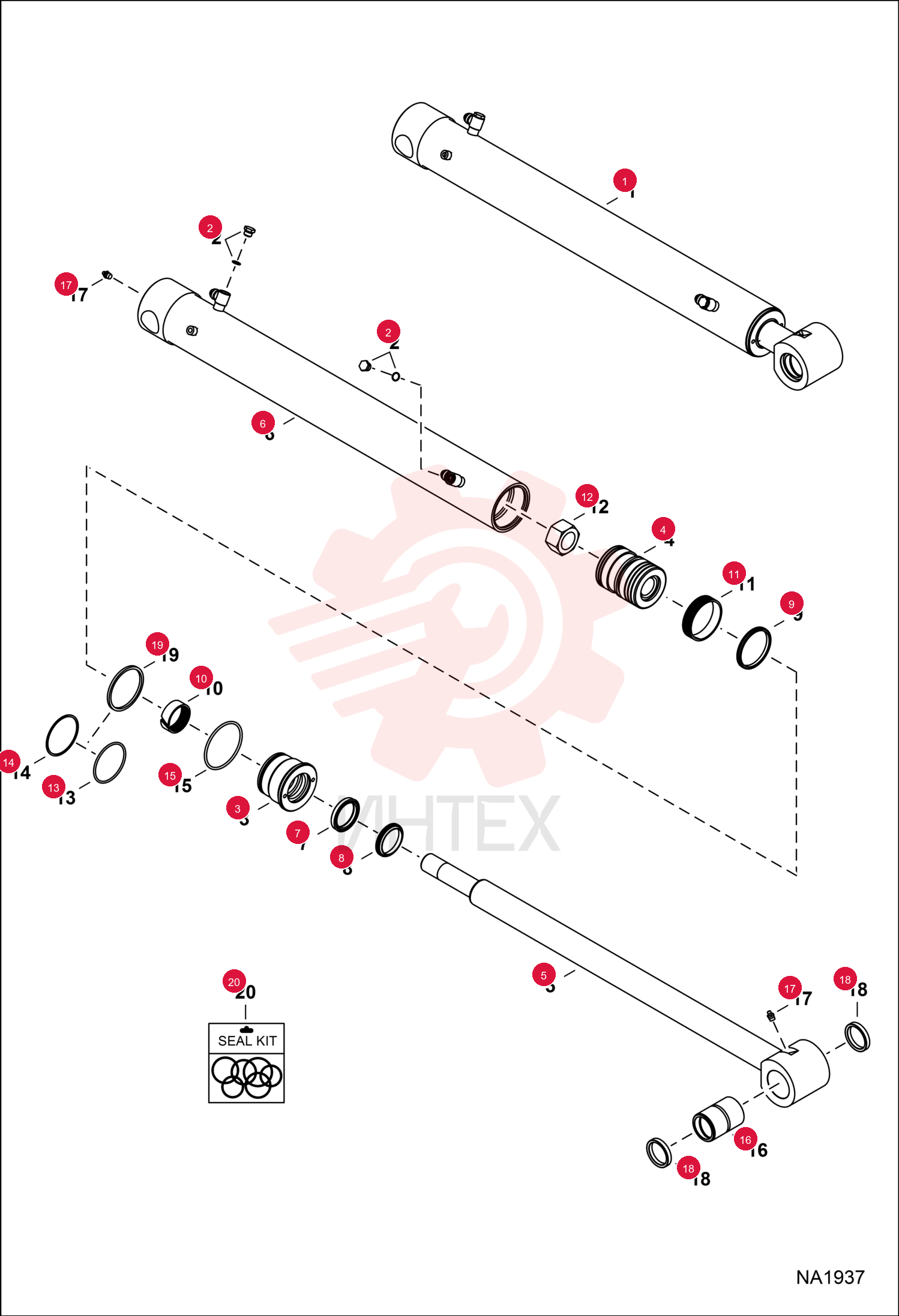 CYLINDER, ARM 7175158 (4)