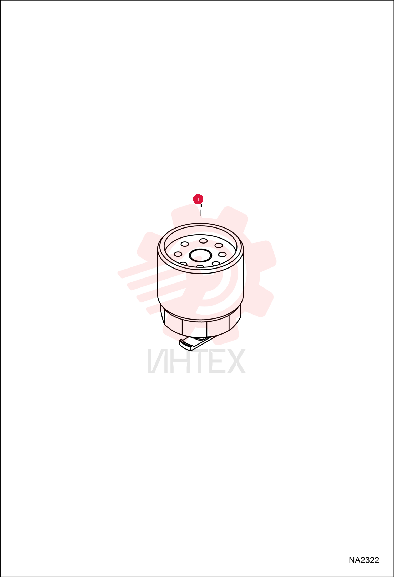FILTER, FUEL W/SEPARATOR 12 6667352 (1)