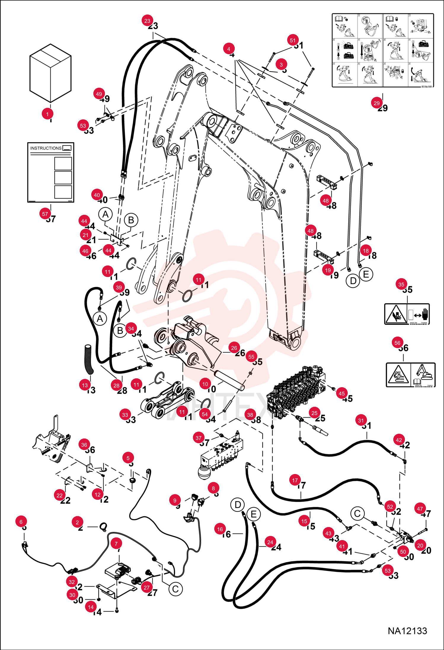 KIT, PIN GRABBER QUICK COUPLER 7294242 (1)