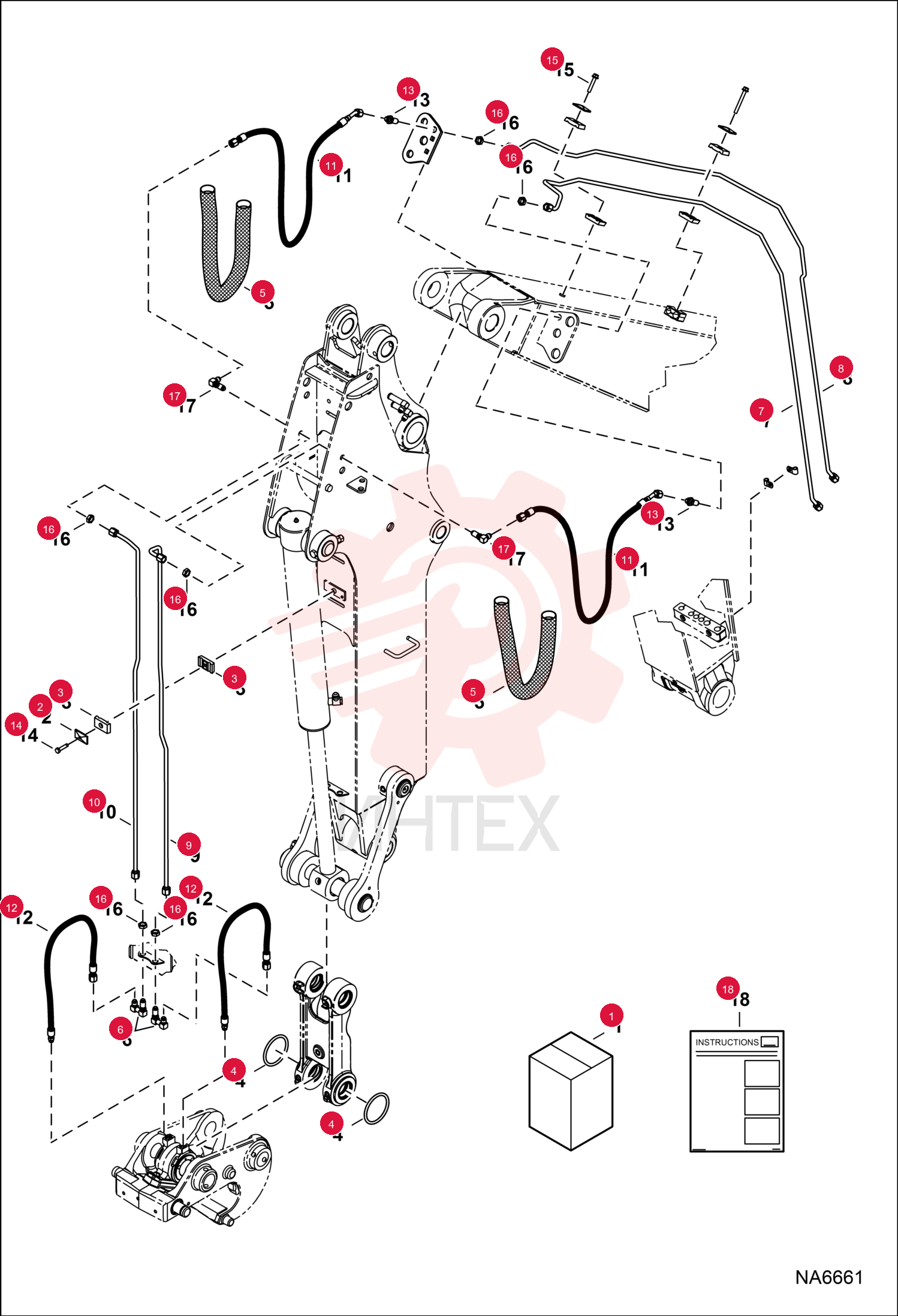 KIT, X-CHANGE HYD EXT 7221761 (1)