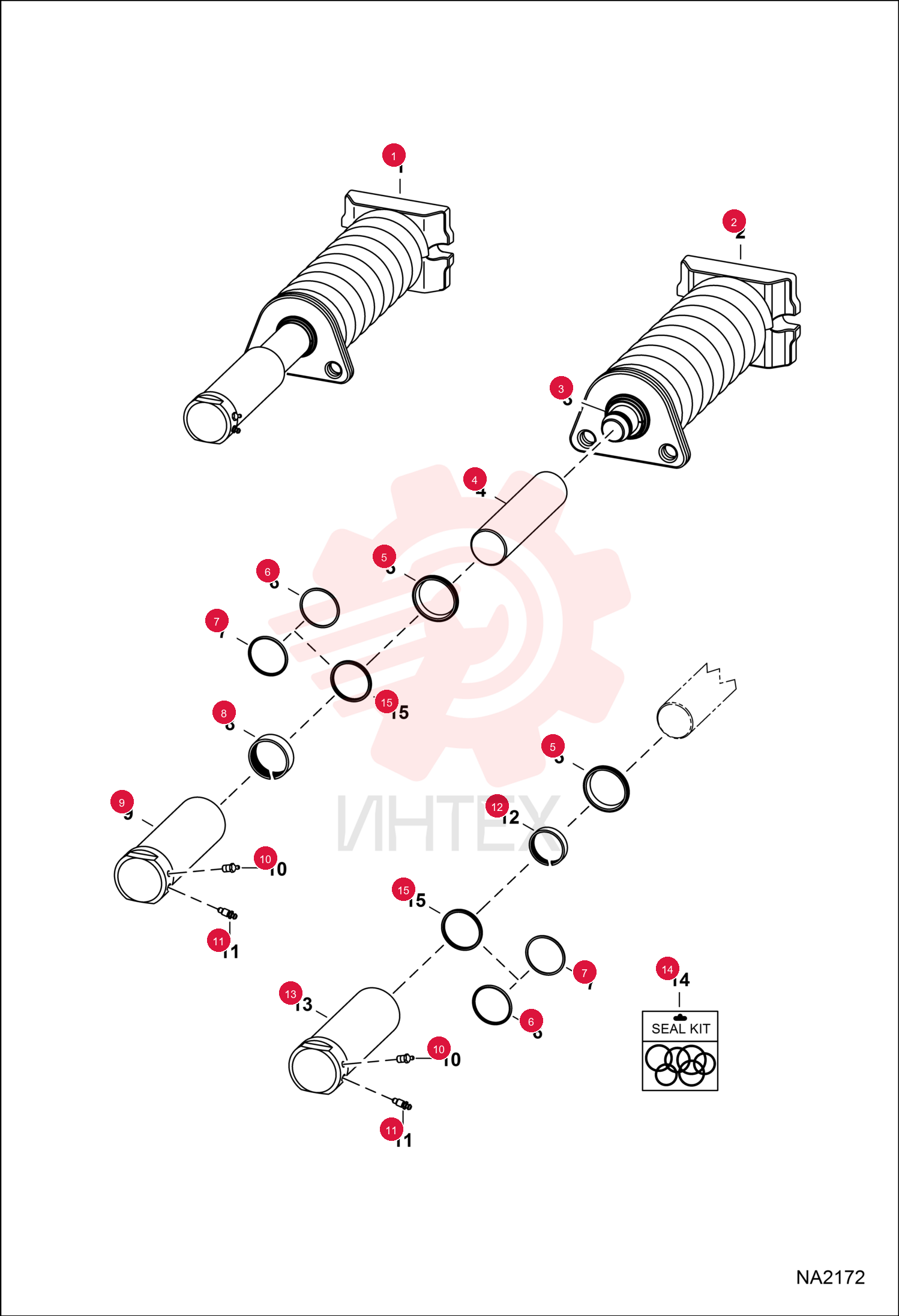TENSIONER, TRACK ASSY 7180664 (1)