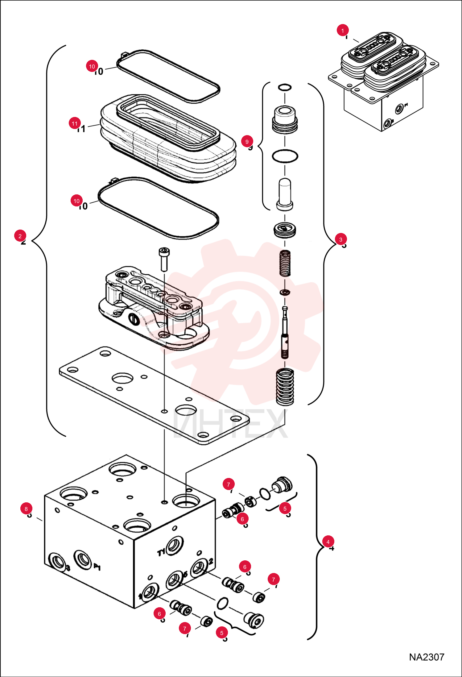 VALVE, PEDAL DUAL 6697935 (1)