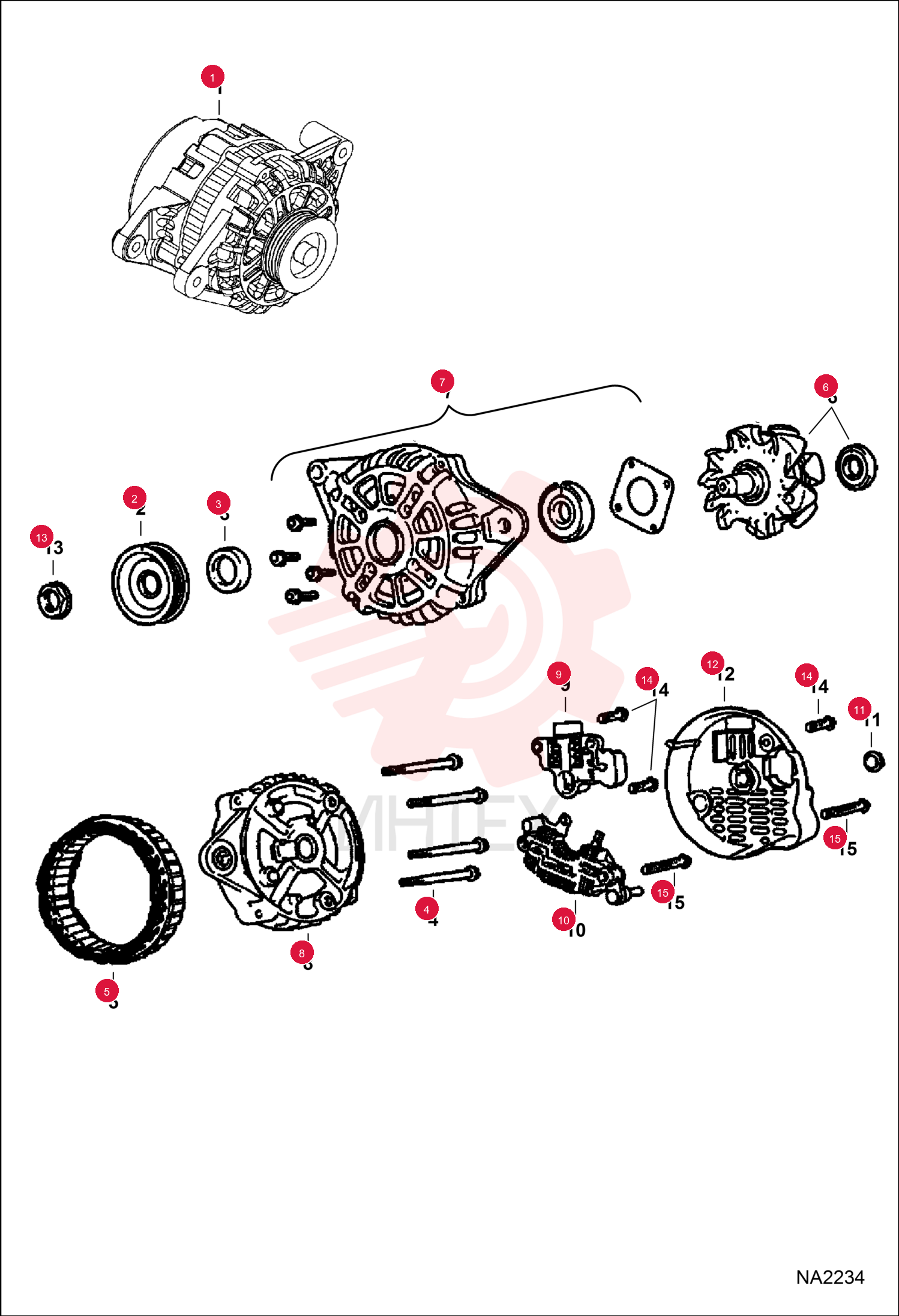 ALTERNATOR, 90 AMP 7008772 (2)