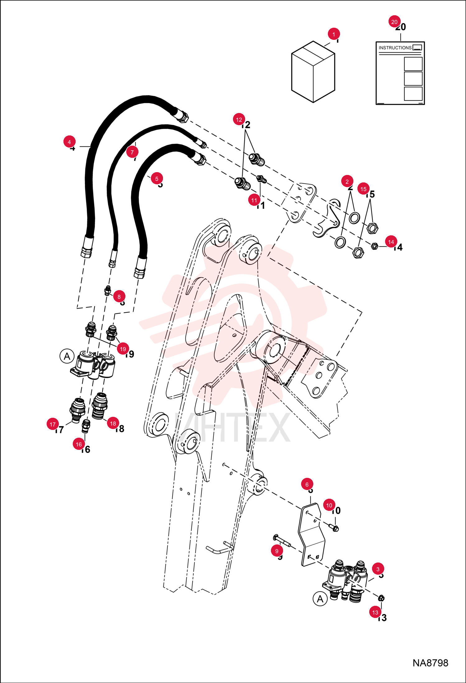 KIT, COUPLER BLOCK 7246633 (3)