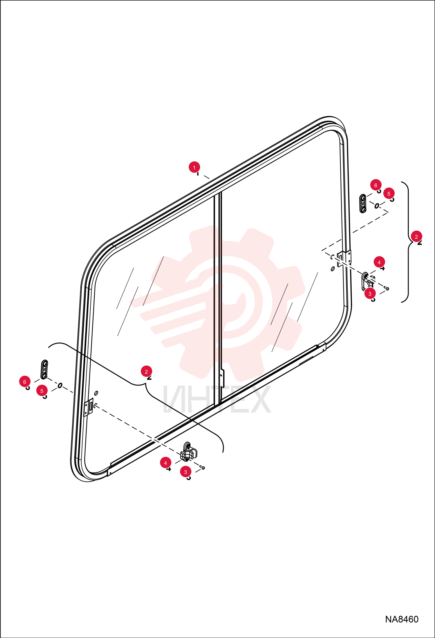 WINDOW, CAB SLIDING 7237363 (1)