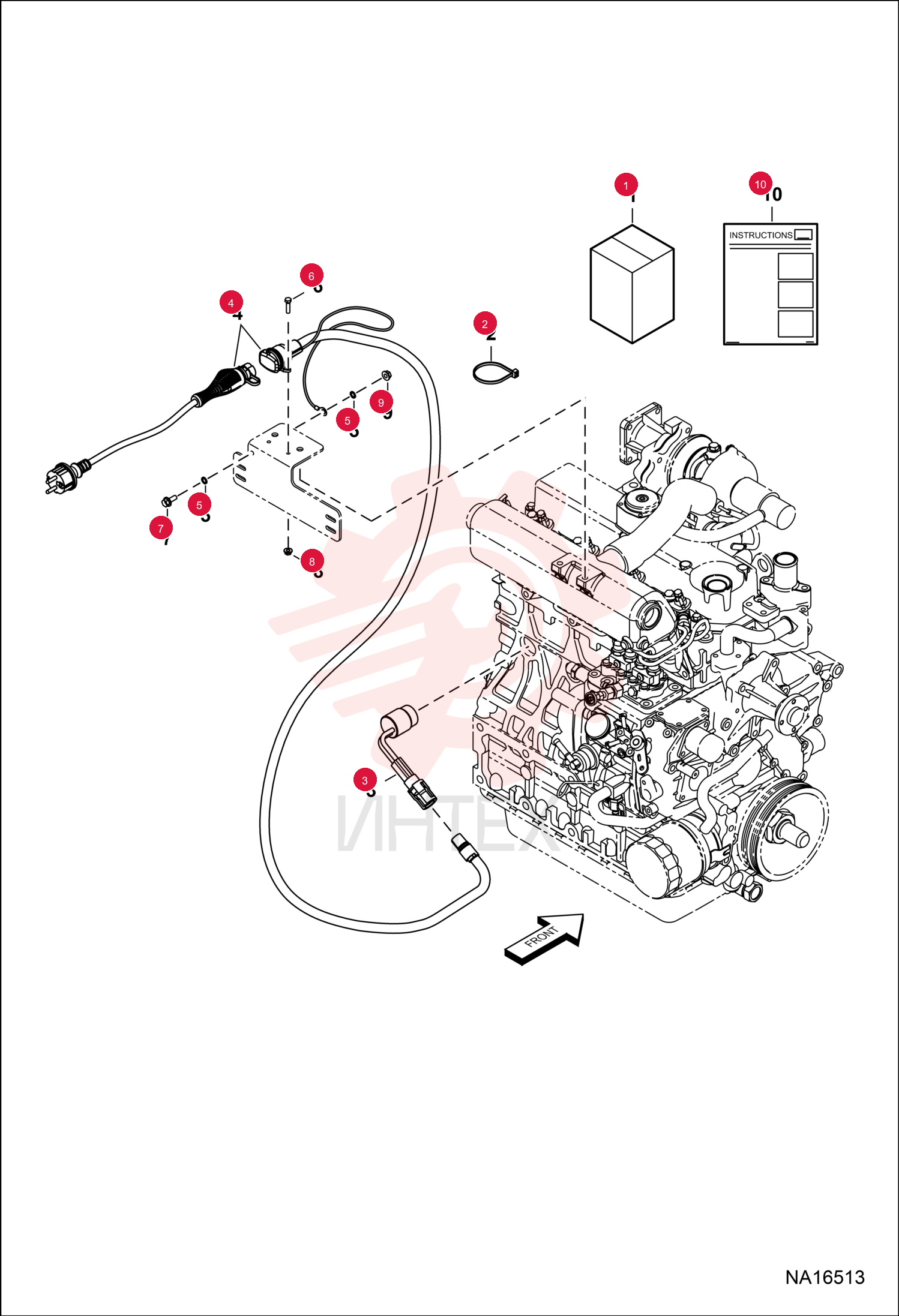 KIT ENGINE BLOCK HEATER 7362446