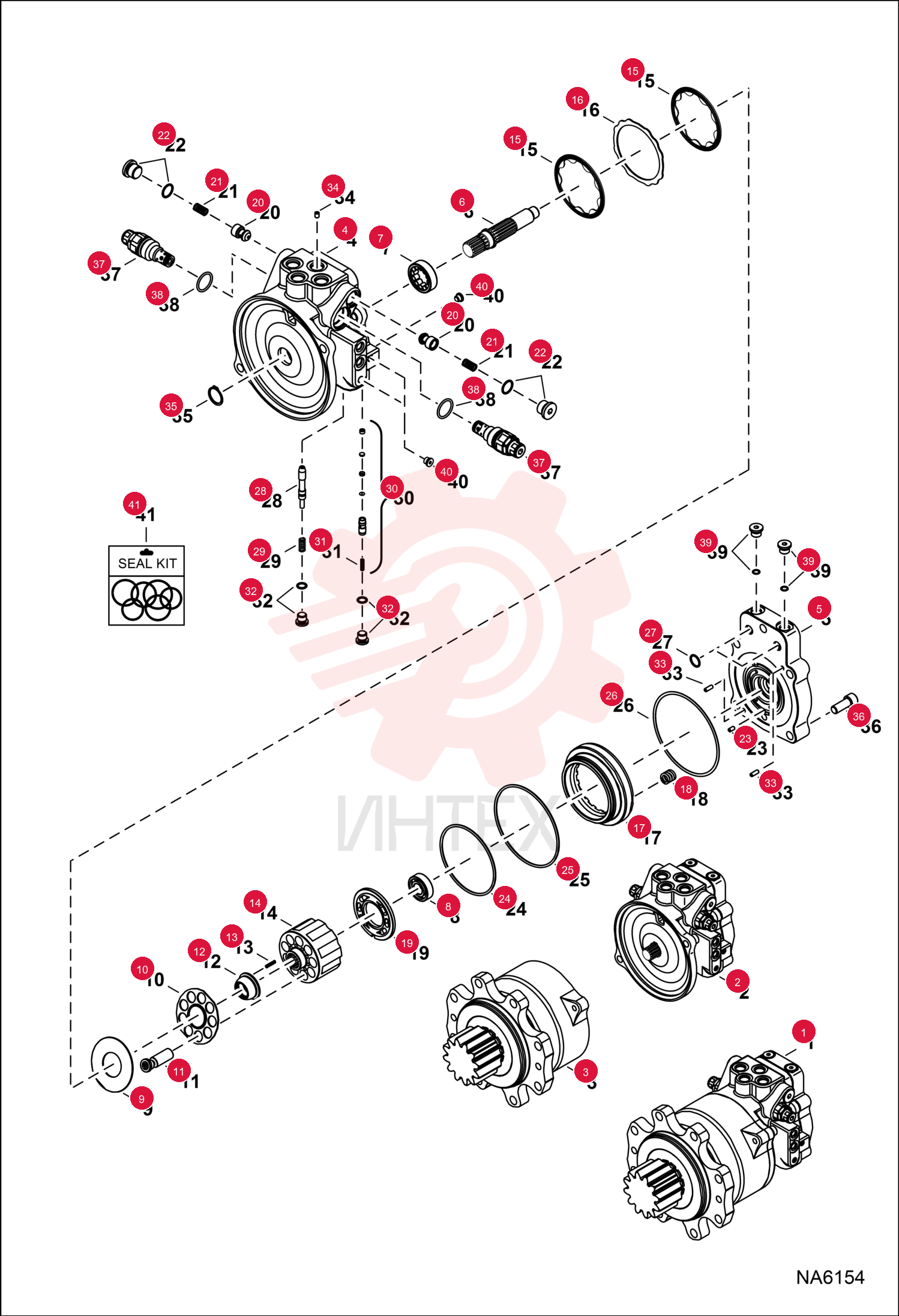 MOTOR, SLEW 7020242 (3)