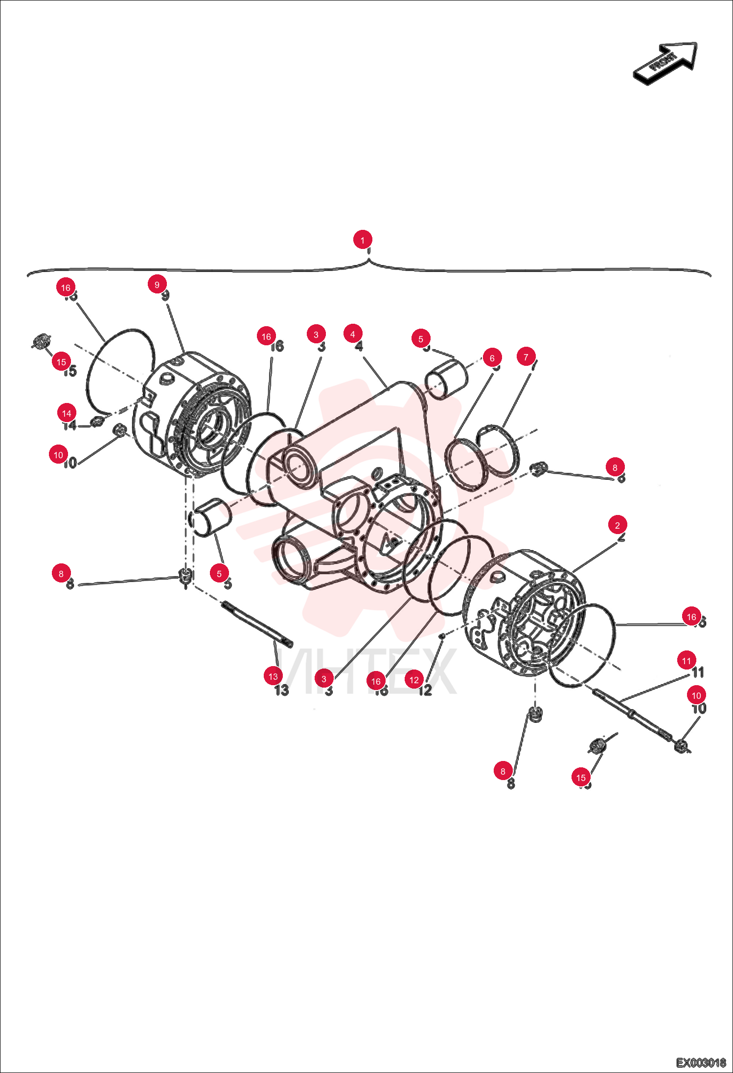 AXLE FRONT 7004840 (1)