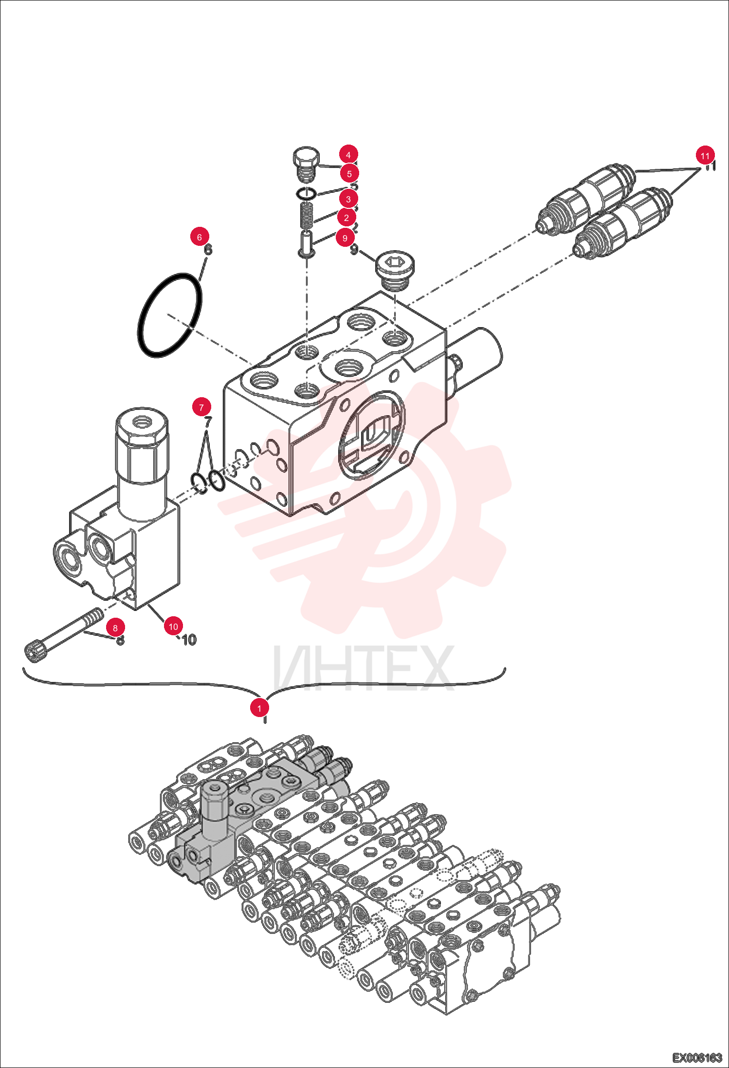 BLOCK ASSY-BOOM1