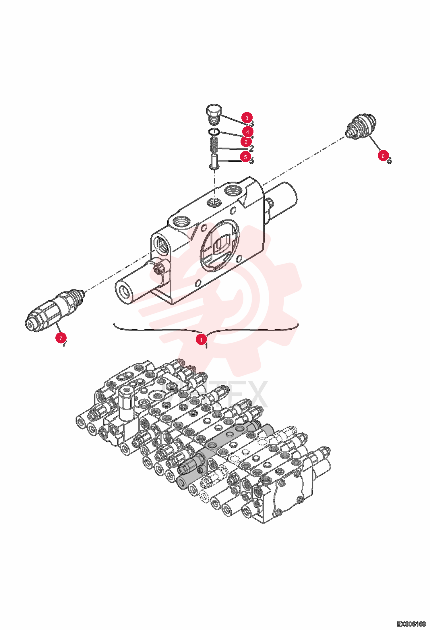BLOCK ASSY-BOOM2/AUX