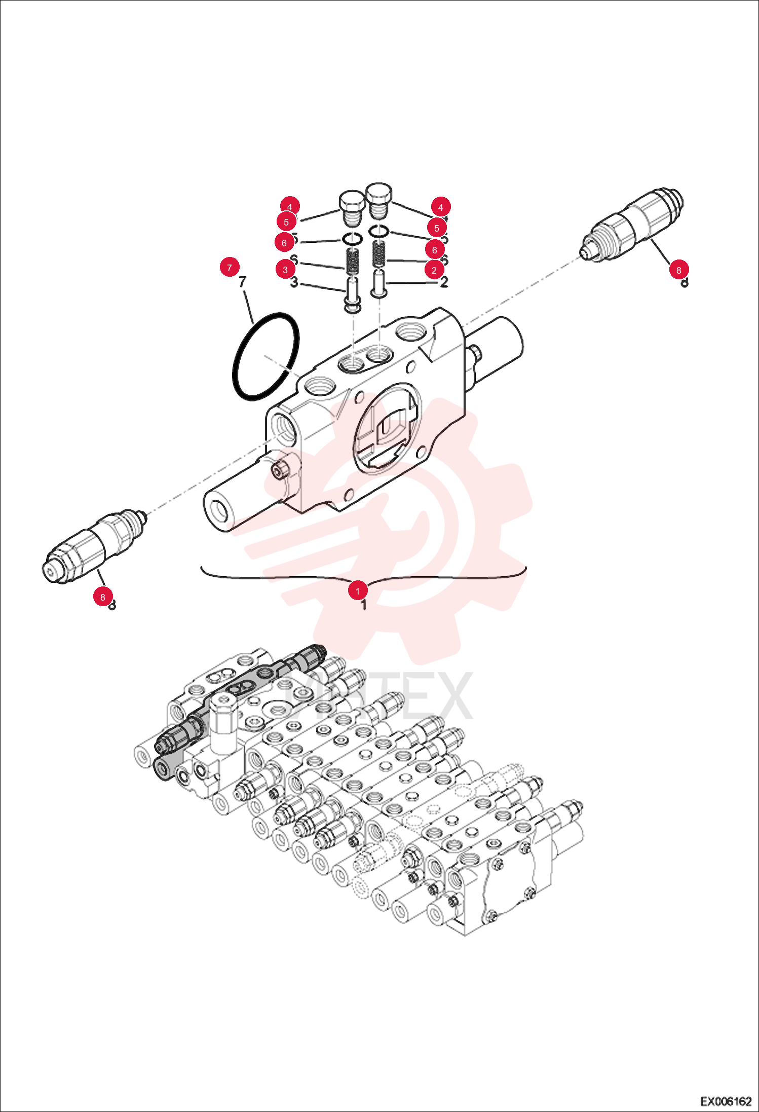 BLOCK ASSY-BUCKET 7007007