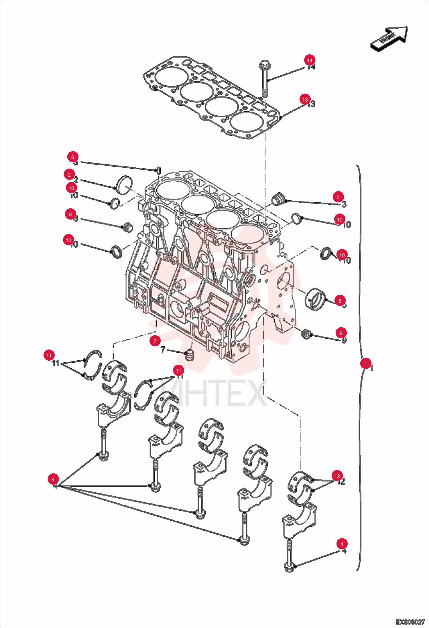 BLOCK CYLINDER ASSY 7007193