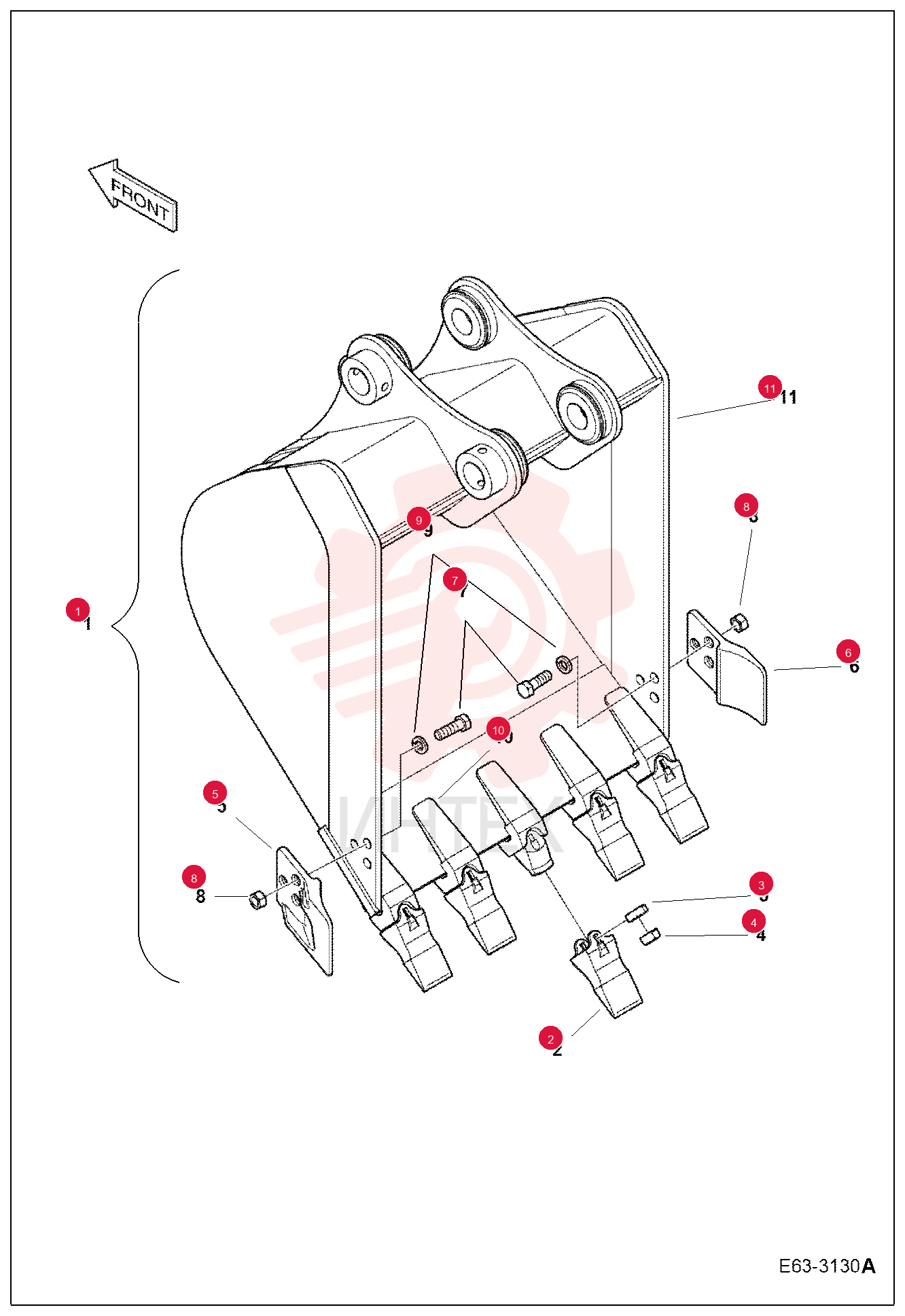 BUCKET, ASSY 7276522