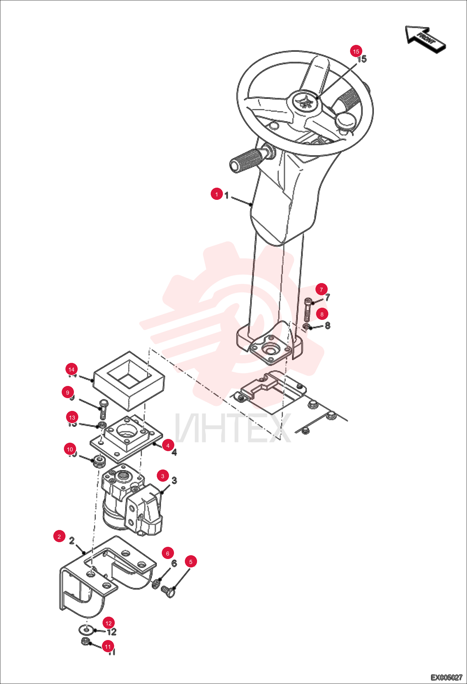 COLUMN ASSY, STEERING 7301880 (1)