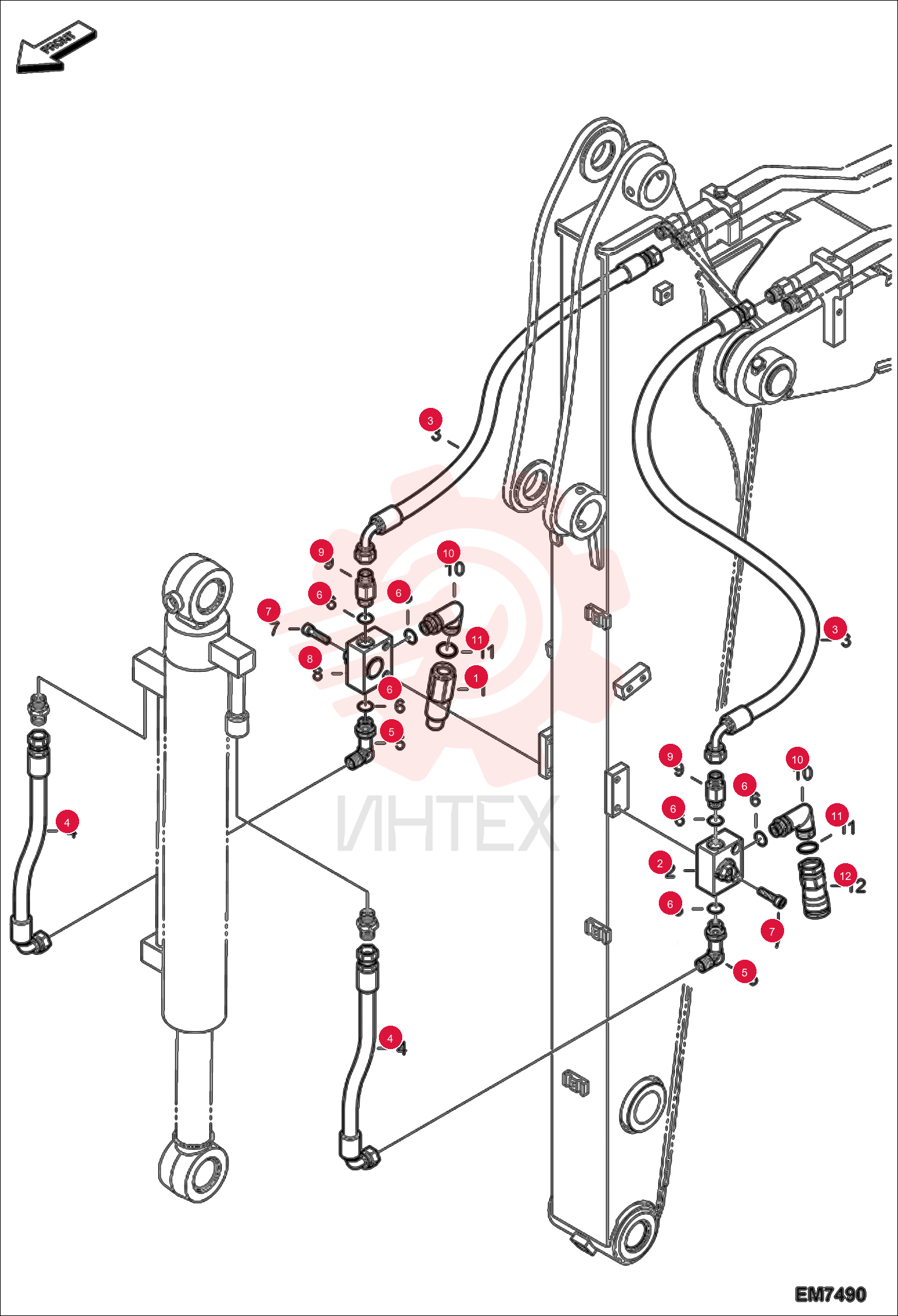 COUPLER FF CONN UNDER PRESS 1/2-3/4 SAE