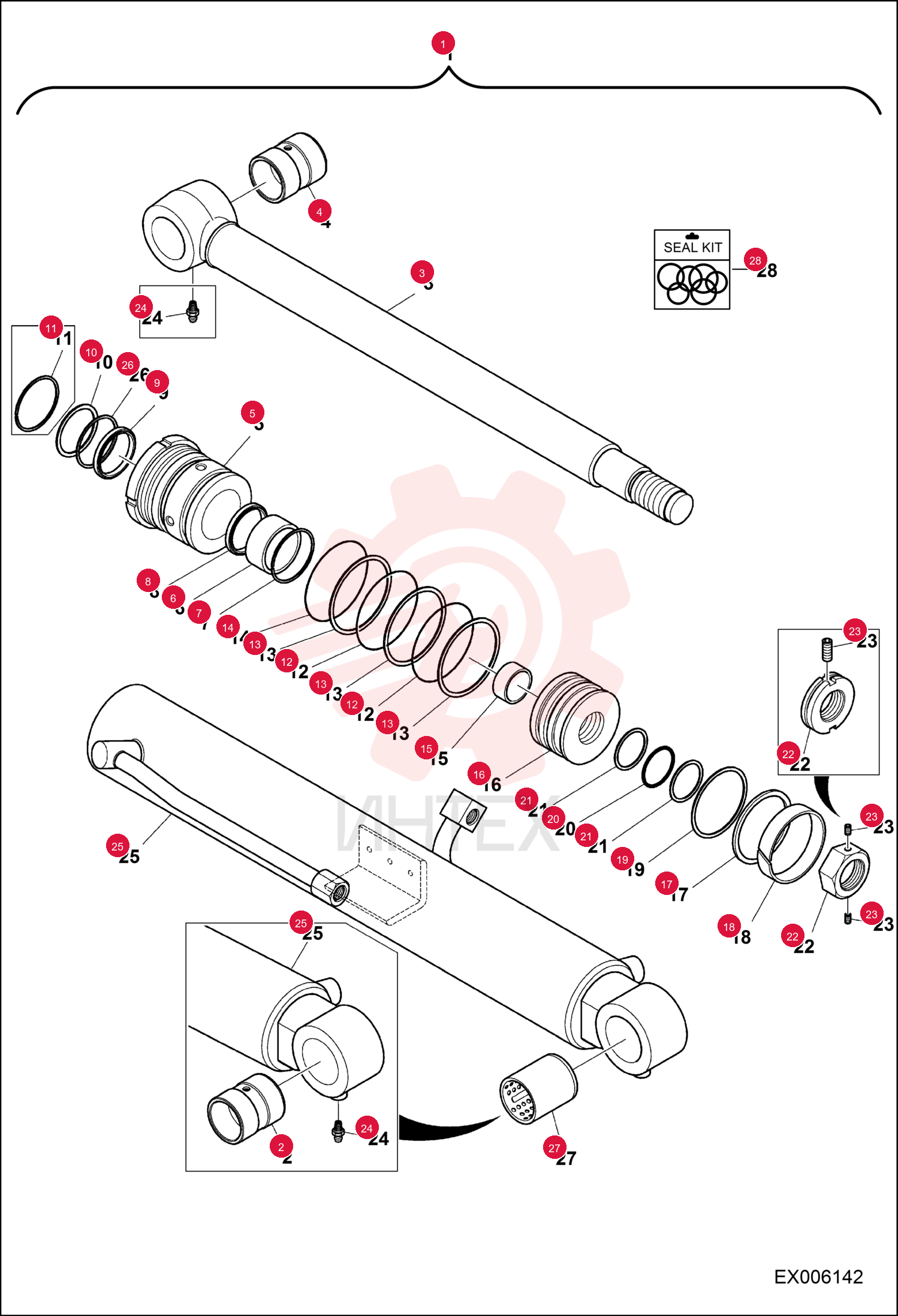 CYLINDER, BOOM 7281407