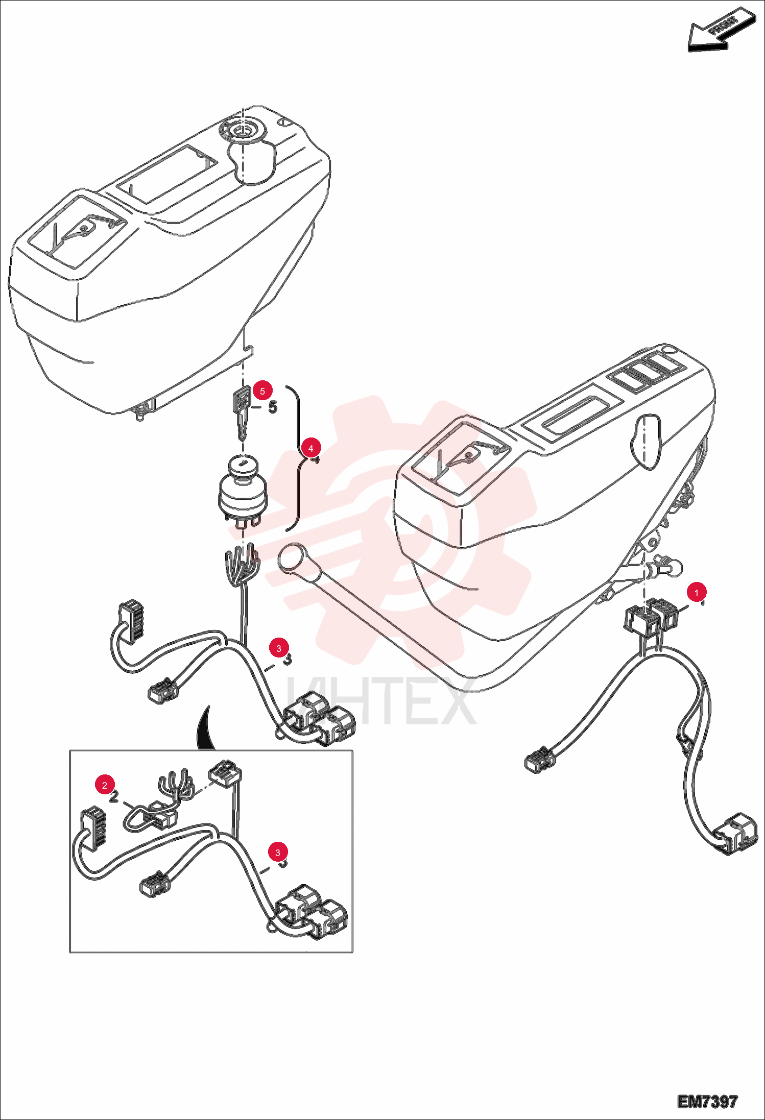 HARNESS CONTROL STAND LH 7006071