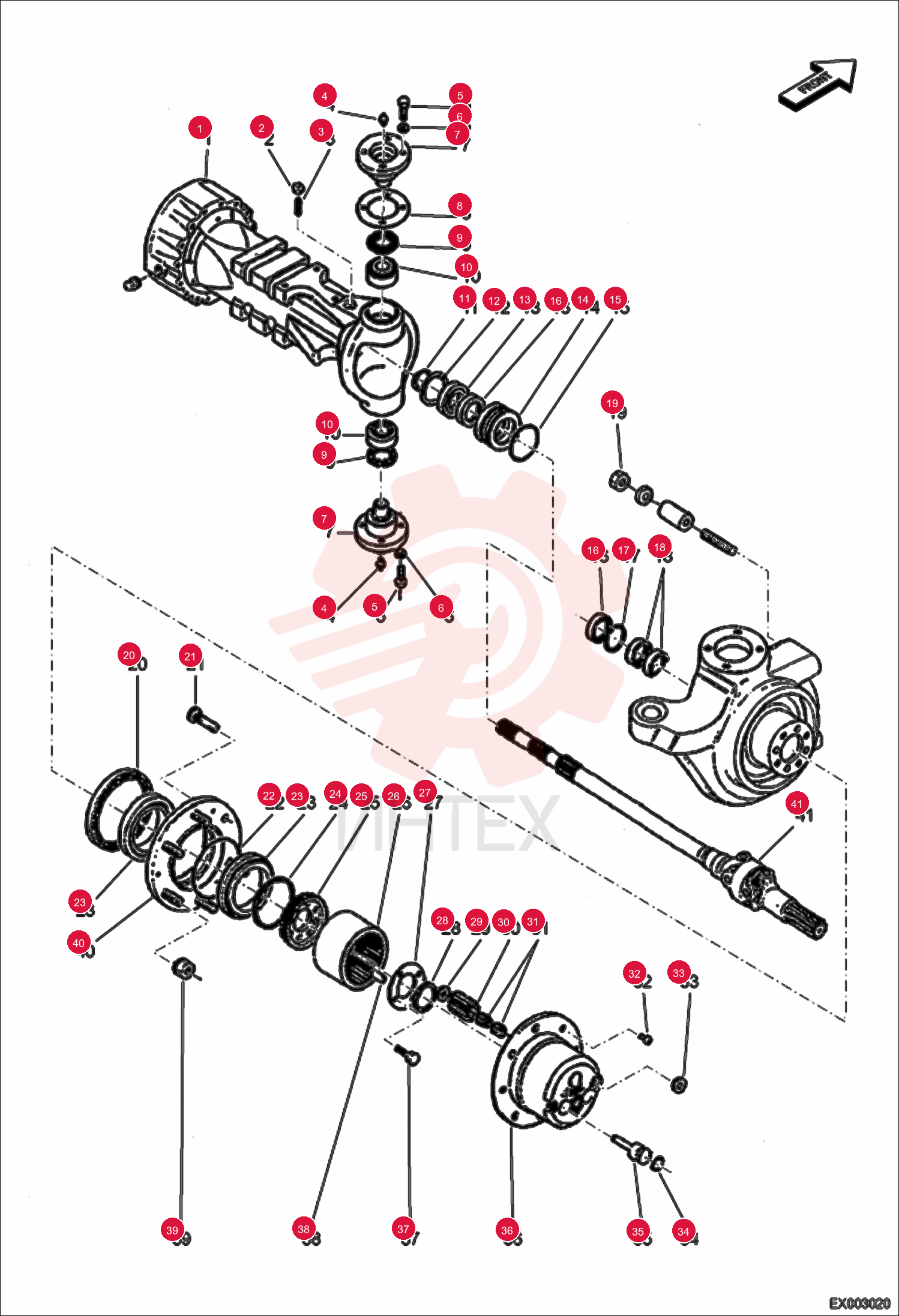 HOUSING AXLE 7004188