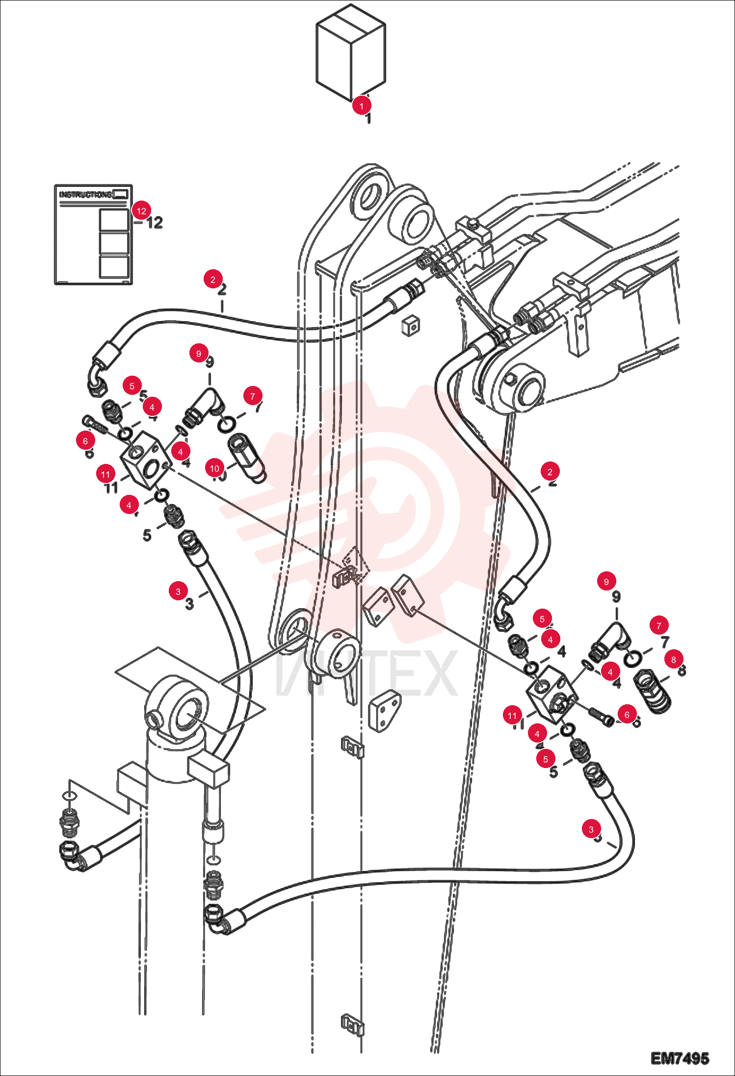 KIT, HYD 3RD AUX 7177186