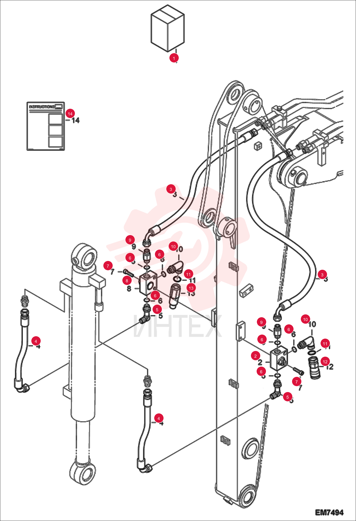KIT, HYD 3RD AUX 7177185