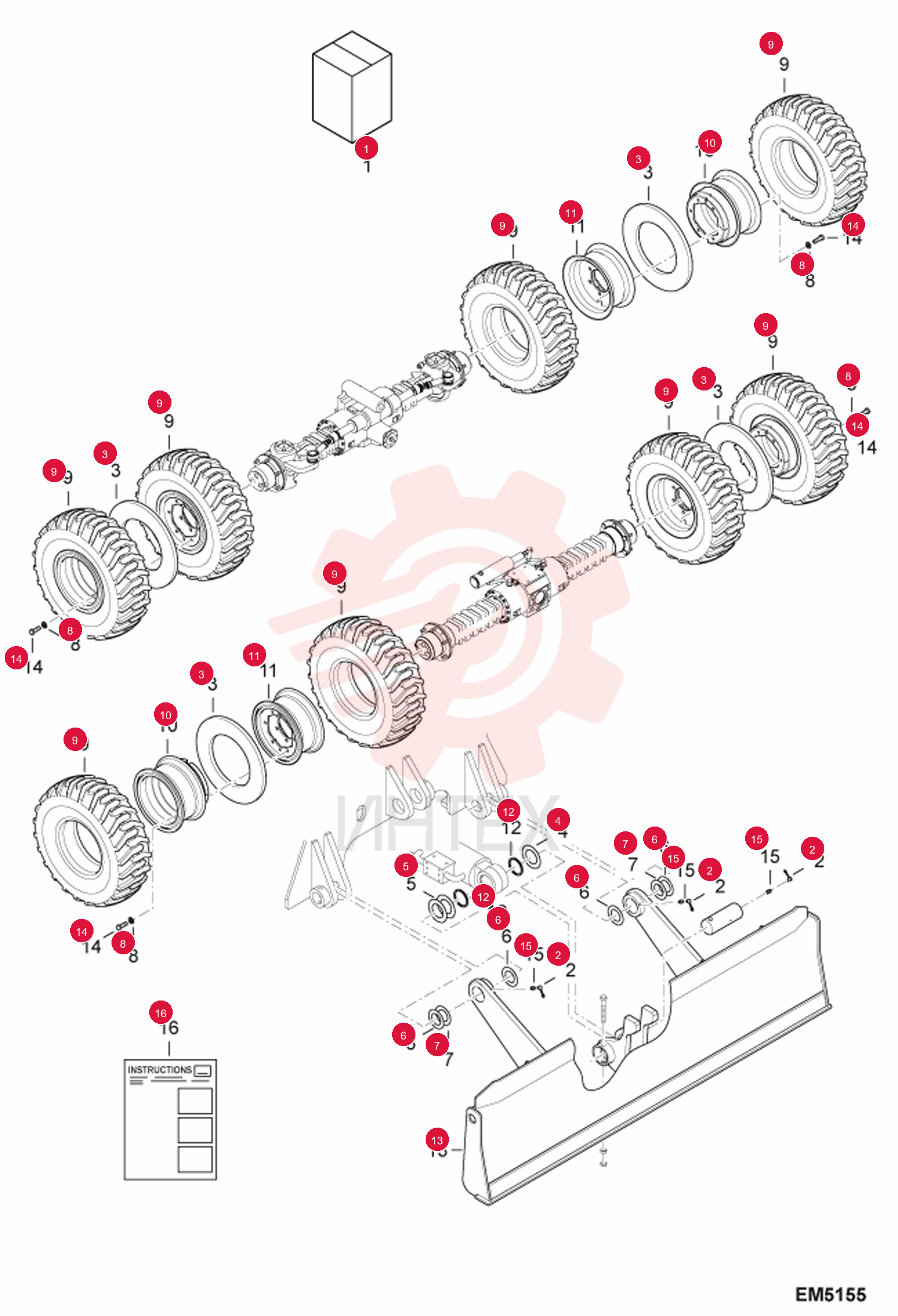 KIT, TWIN TIRES 7174587