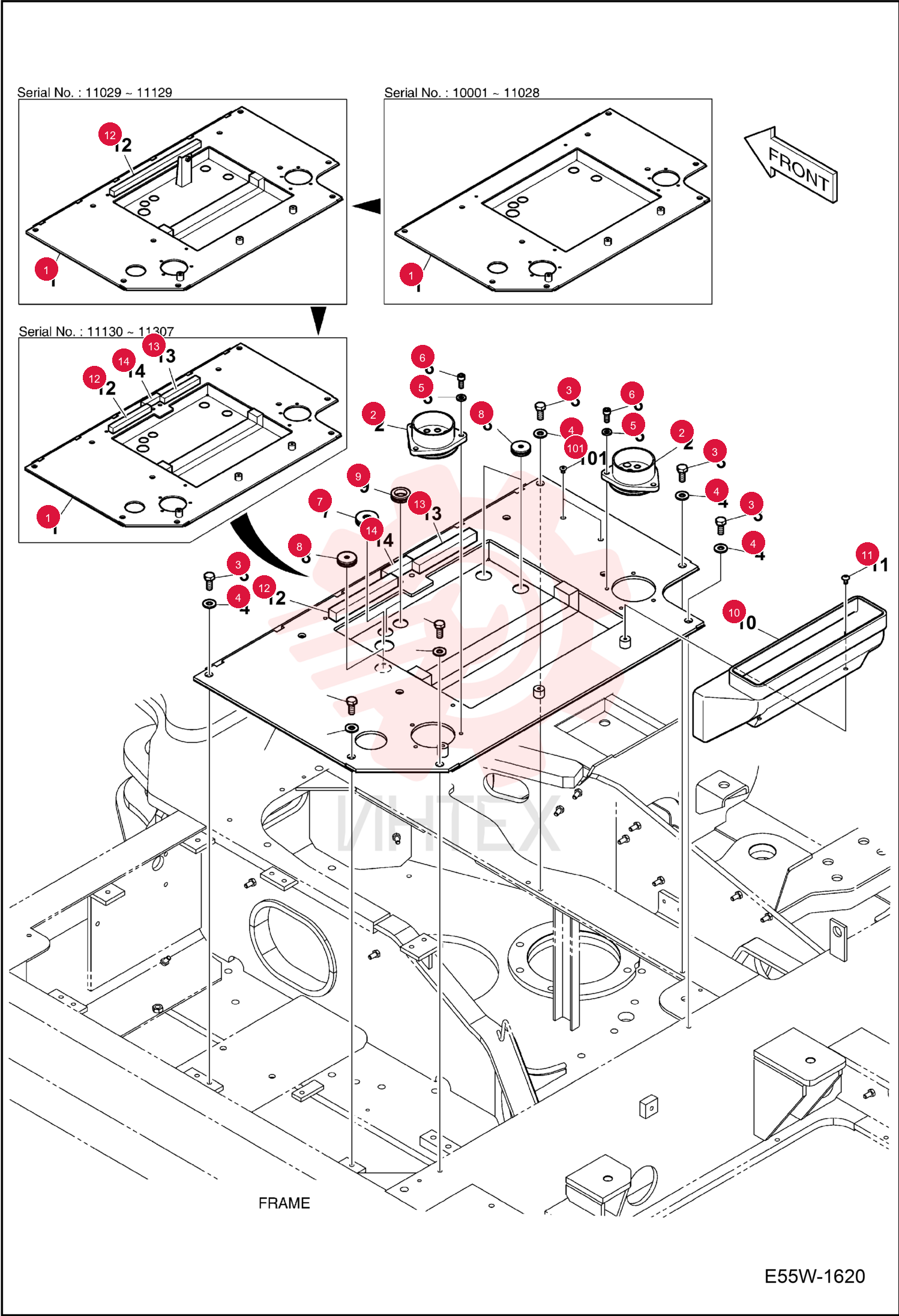 PLATE FLOOR REAR 7327965