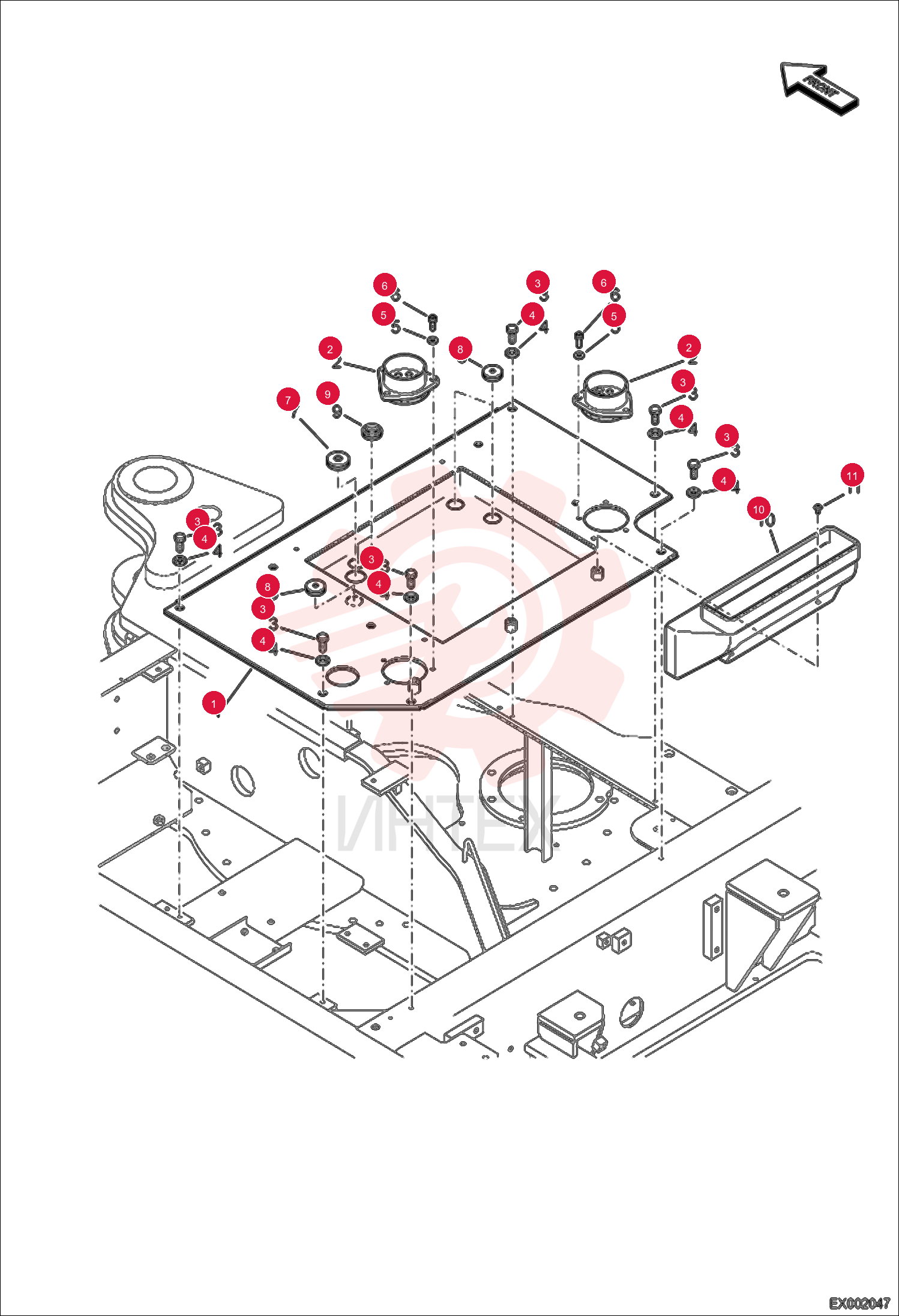 PLATE FLOOR REAR 7005765