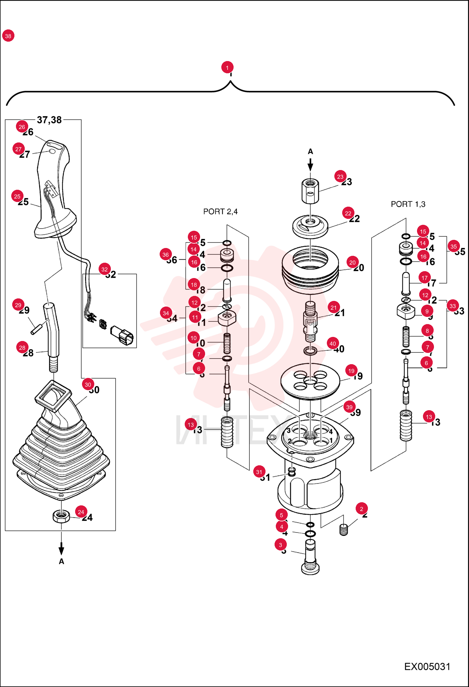 VALVE, JOYSTICK LH 7276043 (1)