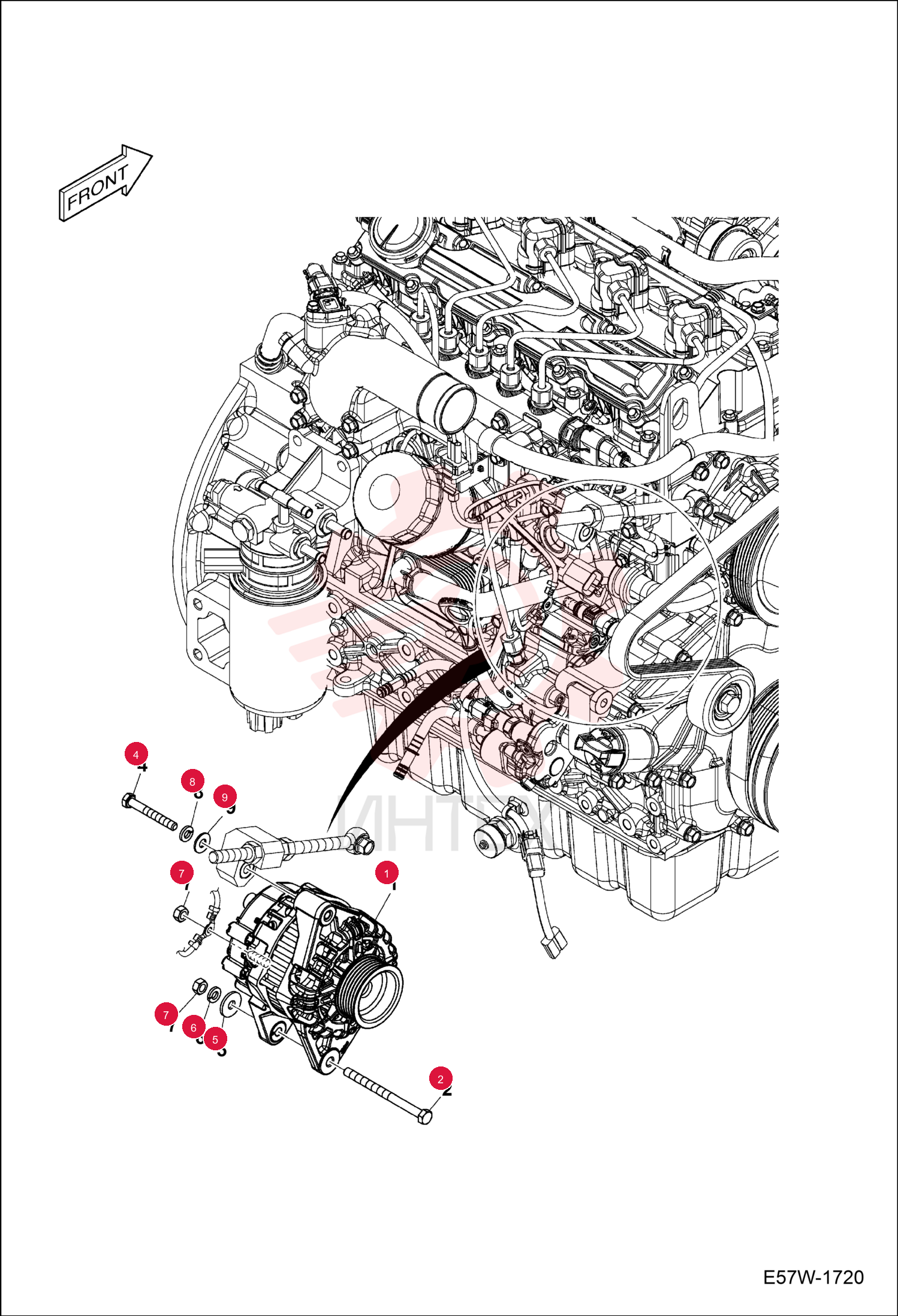 ALTERNATOR, 90 AMP