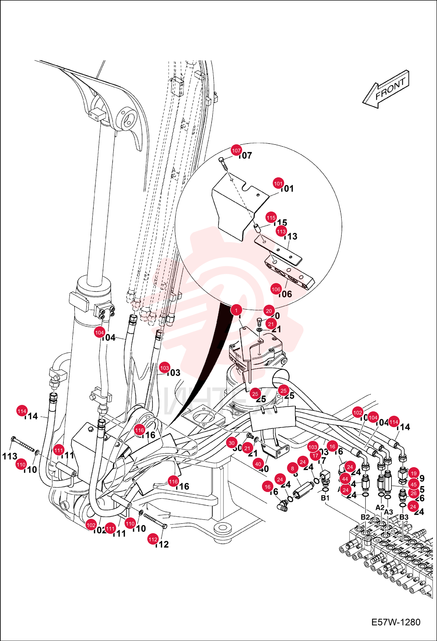 BRACKET, GUIDE 7287430