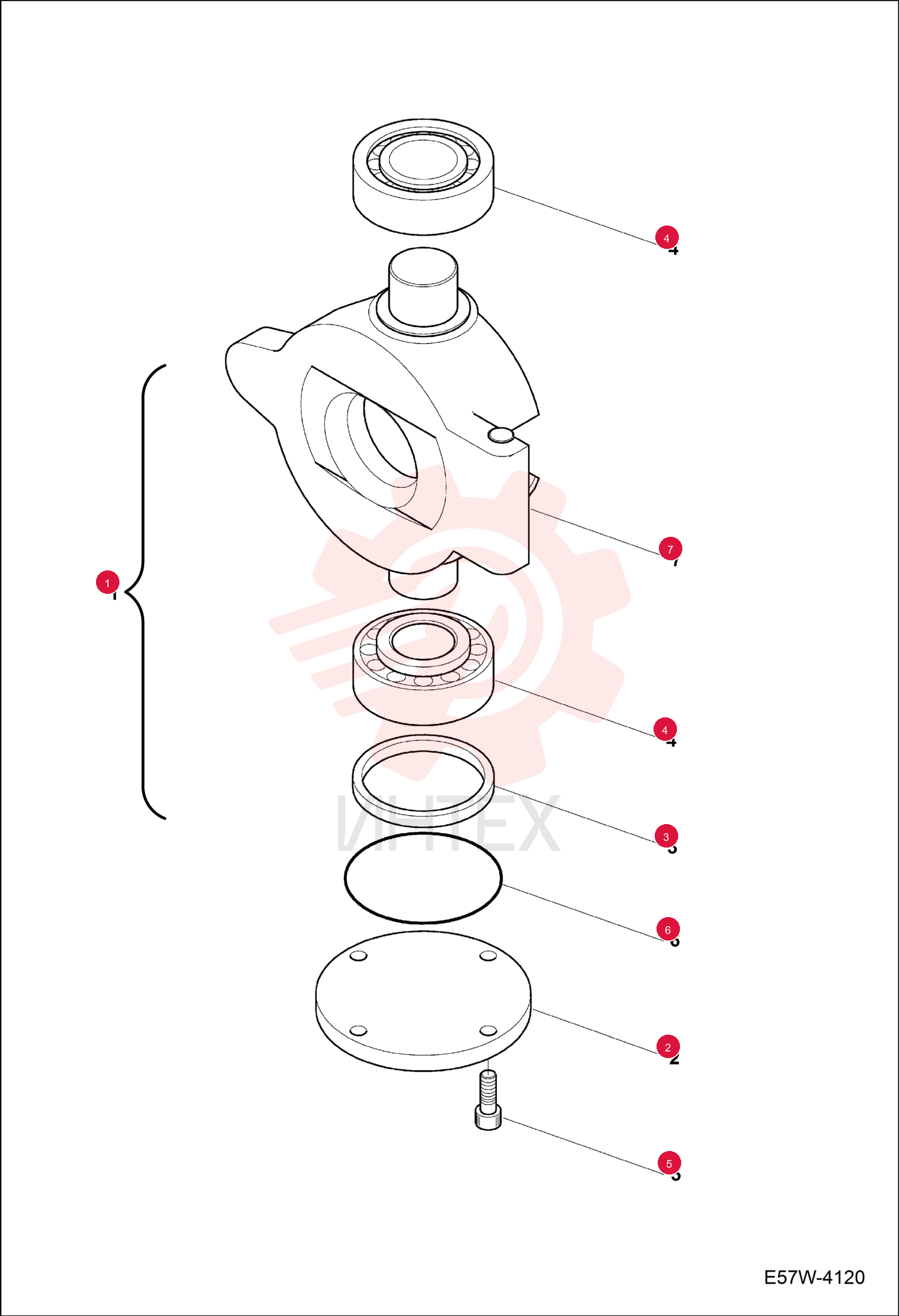 BRACKET HANGER ASSY 7004385
